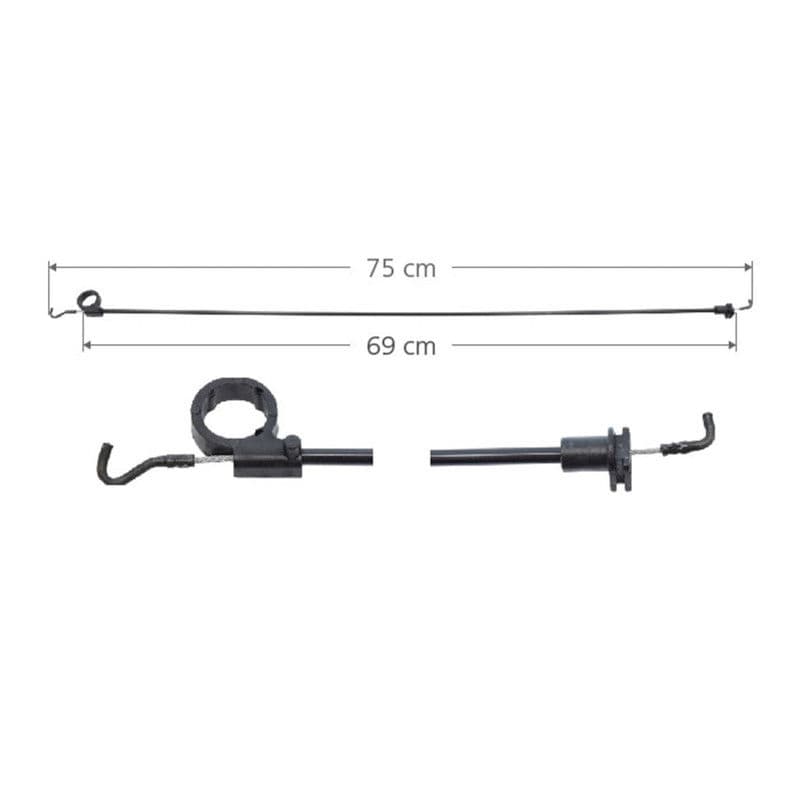 Chicote Cerradura Volkswagen Pointer Pu 1997-2005 Derecha Delantera Hushan
