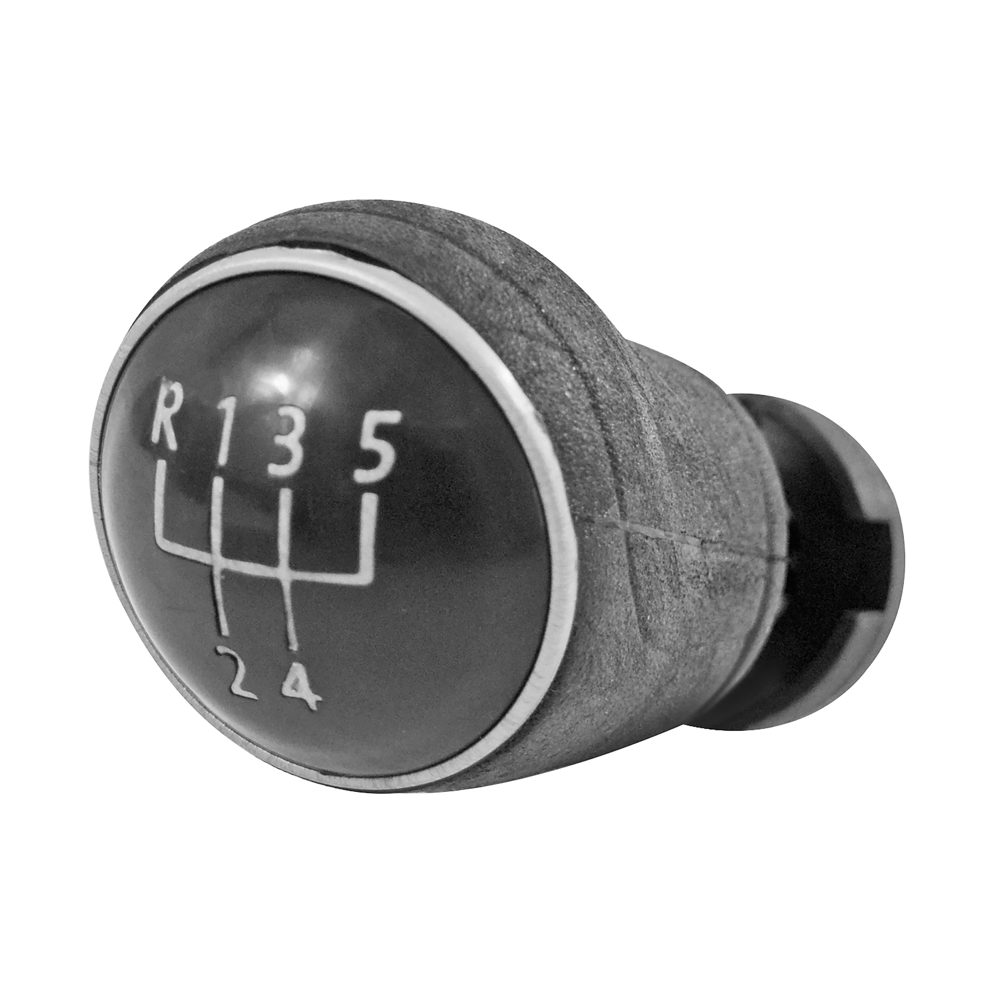Perilla De Palanca Volkswagen Jetta Bicentenario 2011-2018/Gol 2008-2021 Negro Filo Plata Corrugada Pomo Plastificado