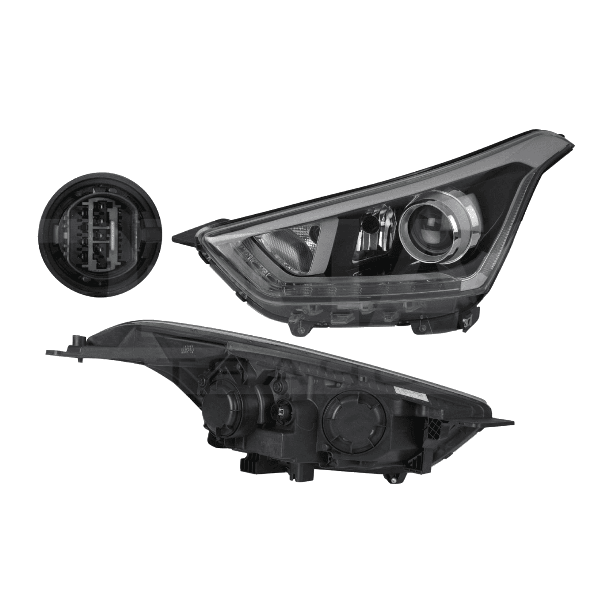 Faro Izquierdo Hyundai Creta 2017-2019 Con Leds Tyc