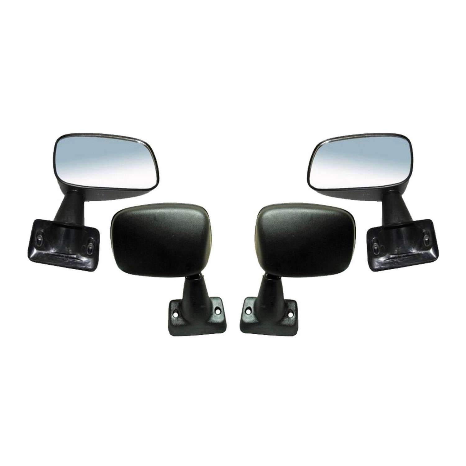 Par Espejos Toyota Pickup Sr-5/ Dlx/ Base 1984-1988 Sin Control Negro