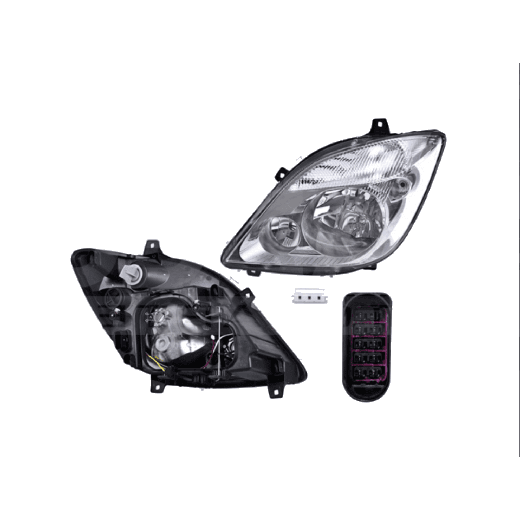 Faro Izquierdo Mercedes Benz Sprinter 2007-2013 Electrico Sin Faro Niebla P/9 Pines Sin Foco Depo