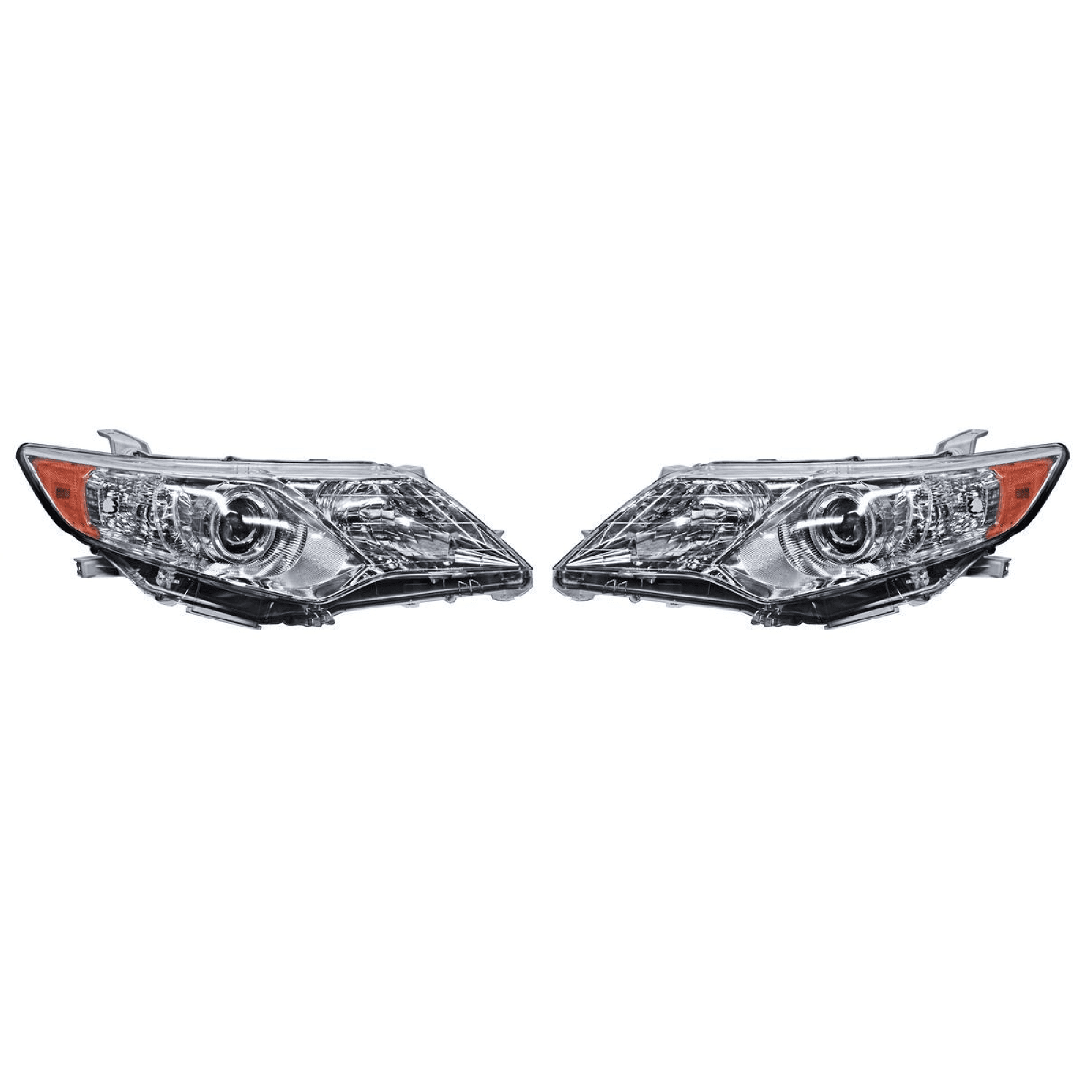Par Faros Toyota Camry  2012-2014 Fondo Cromado