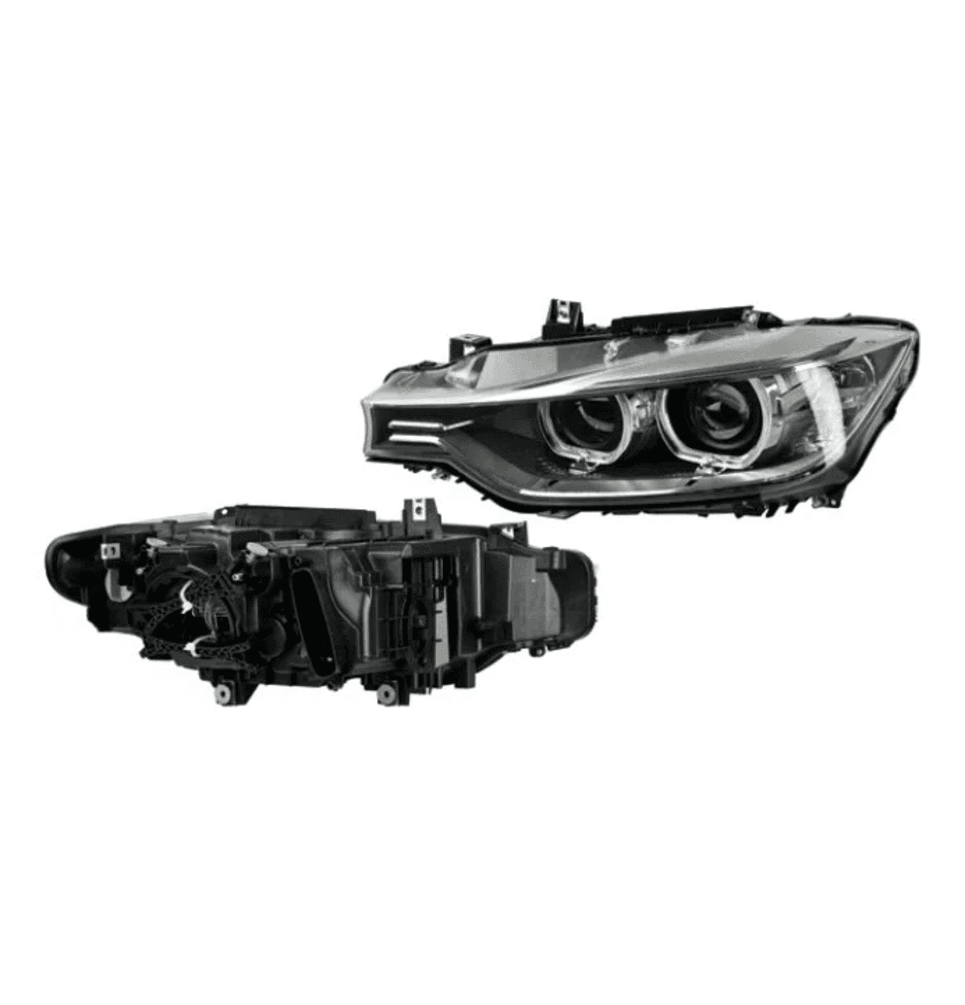 Faro Izquierdo Bmw Serie 3 2013-2015 Electrico Con Motor Para Foco Xenon Leds Depo