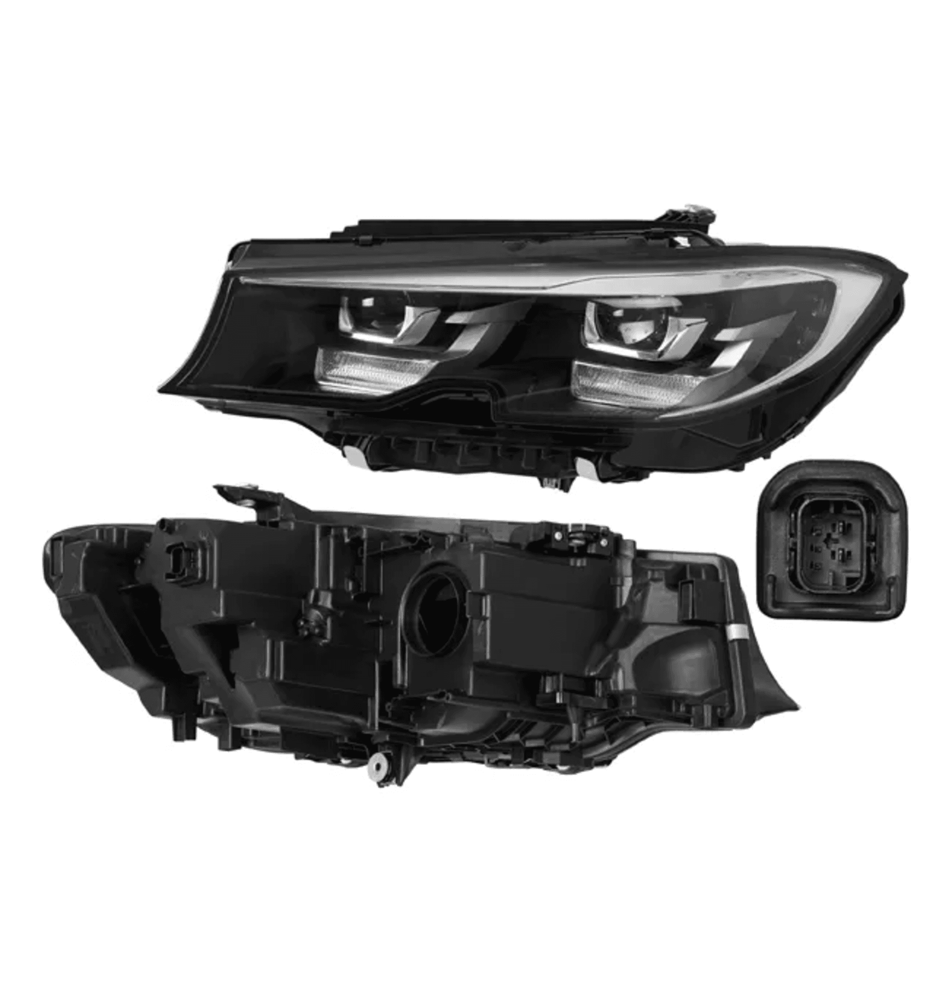 Faro Izquierdo Bmw Serie 3 Sport 2019-2022 Electrico Con Motor Leds Depo