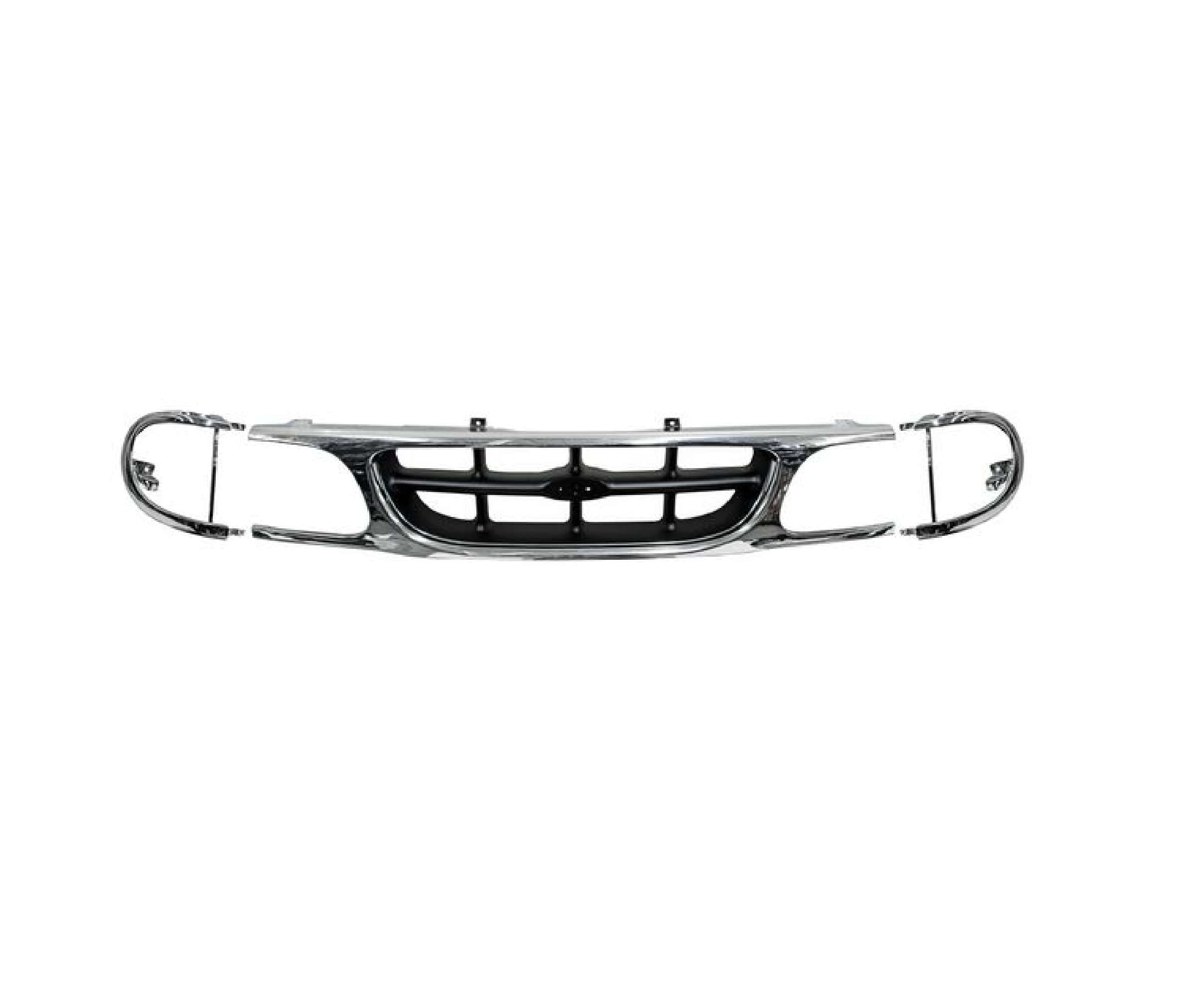 Parrilla Ford Explorer 1995-2001 Cromada/ Negra Con Moldura Faro