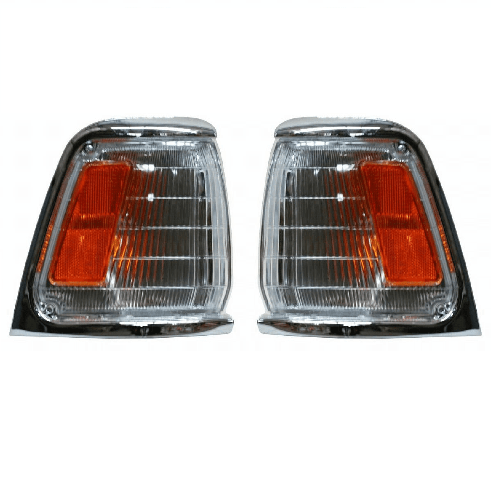 Par Cuartos Punta Toyota Pickup 1989-1995 Cromada Liso 2Wd