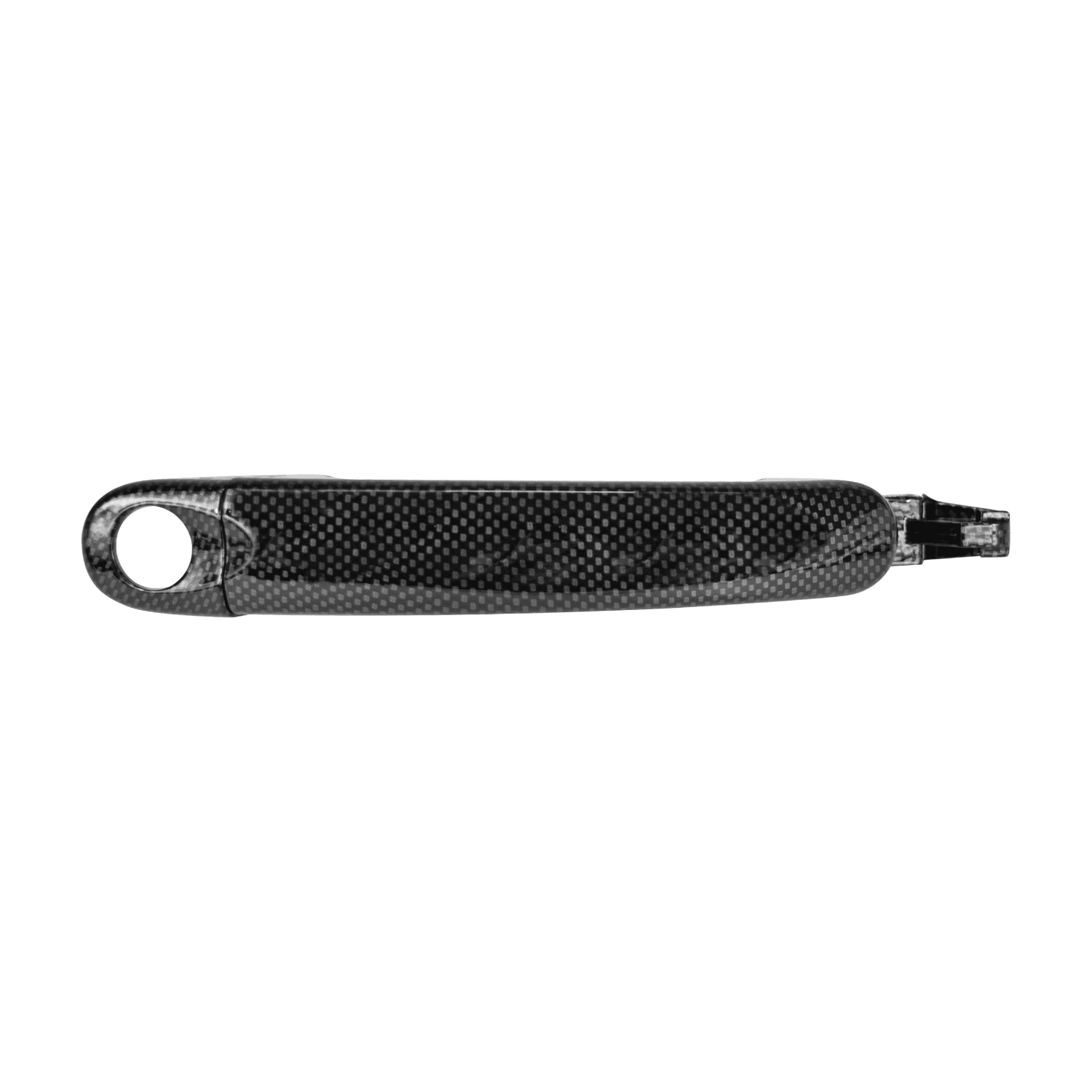 Manija Exterior De Carbon Volkswagen Bora 2005-2010 Con Hoyo Para Llave Fibra Negra Plastico Izquierdo Delantera Hushan