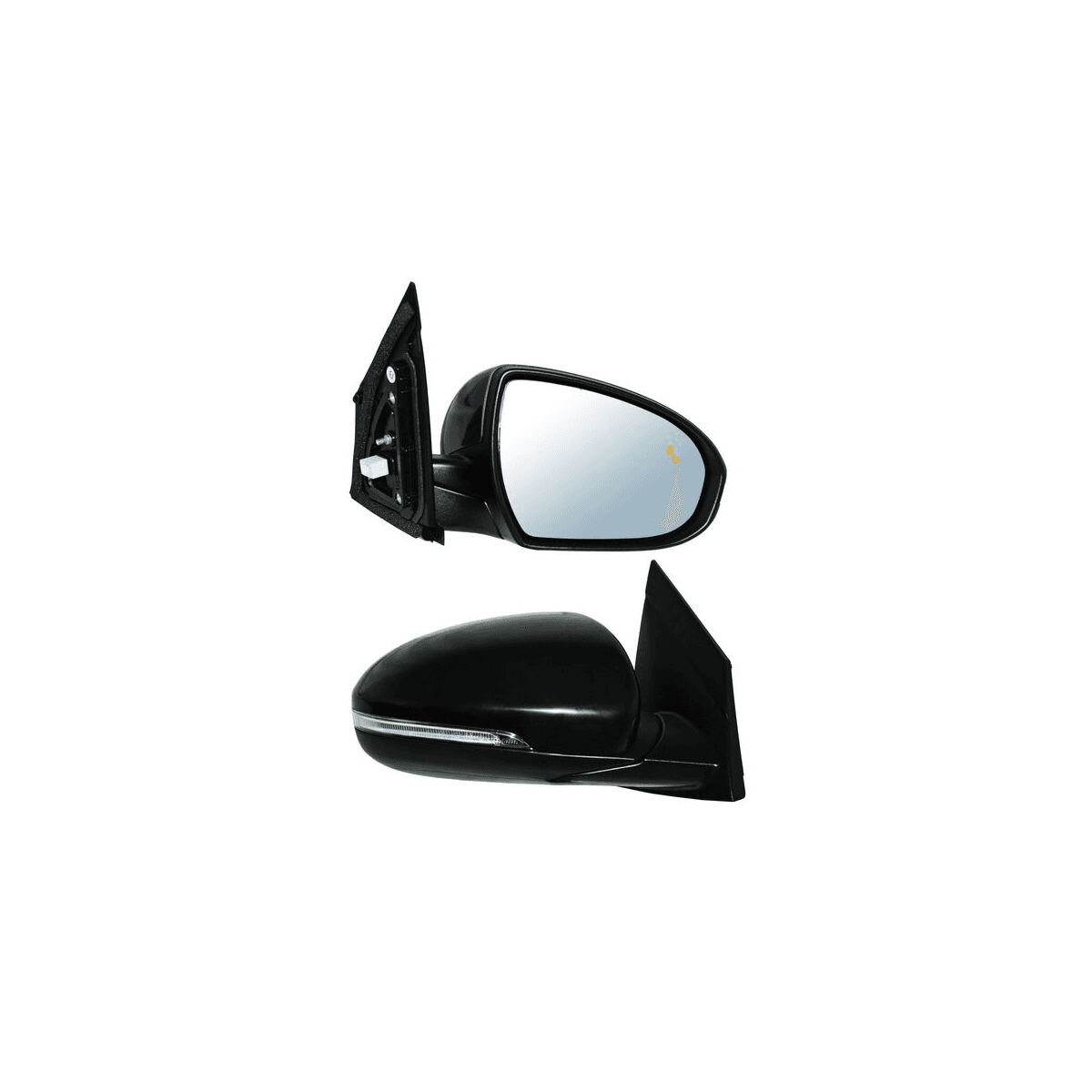 Espejo Para Hyundai Tucson 2016-2019 Electrico Para Pintar Con Desempañante Con Direccional Con Sensor Punto Ciego 8 Pines Derecho