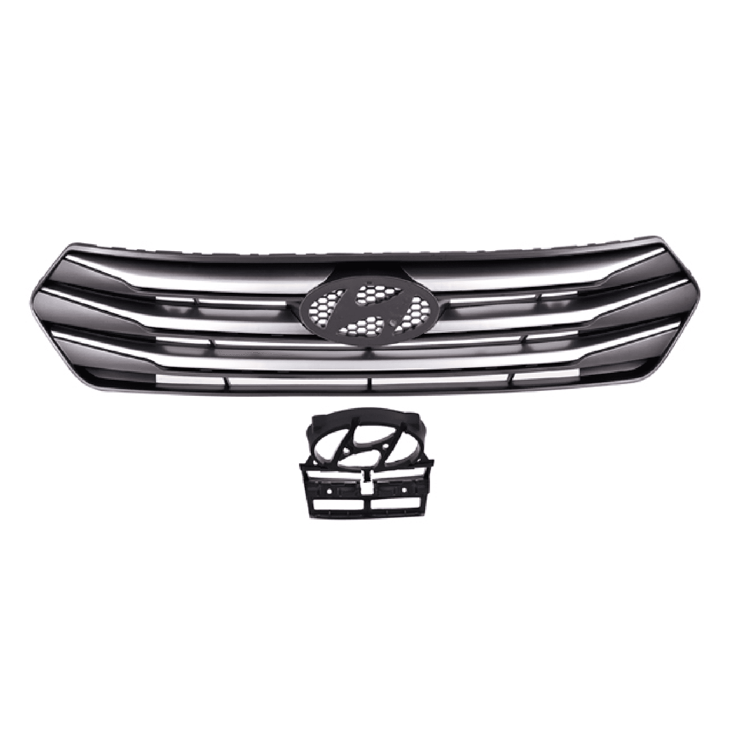 Parrilla Moldura Plata P/Hyundai Creta L4 1.6L 2017-2018