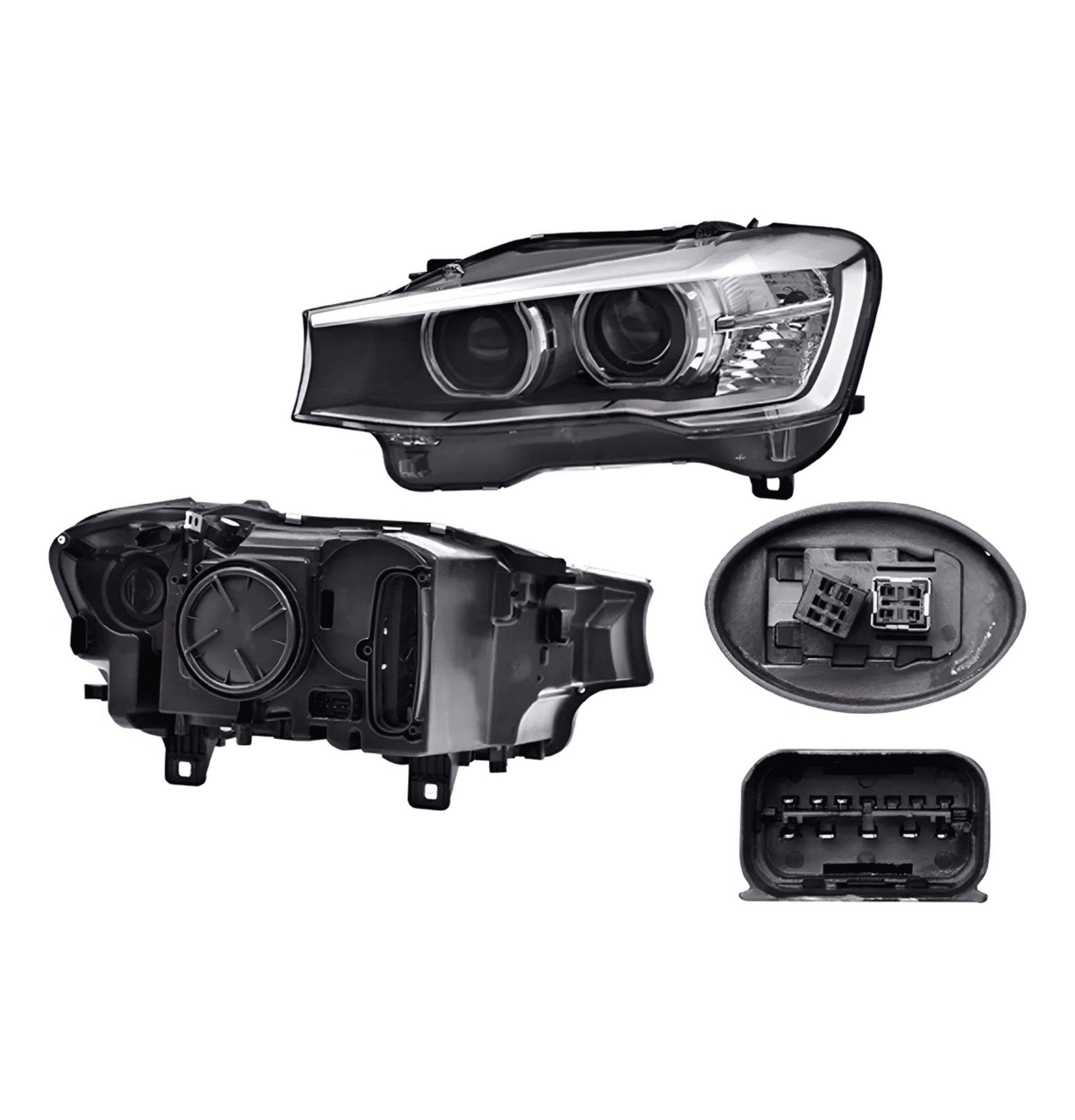 Faro Izquierdo Bmw X3 2015-2017 Electrico Con Motor Sin Funcion De Luces Adaptativas Para Foco Xenon Leds Depo