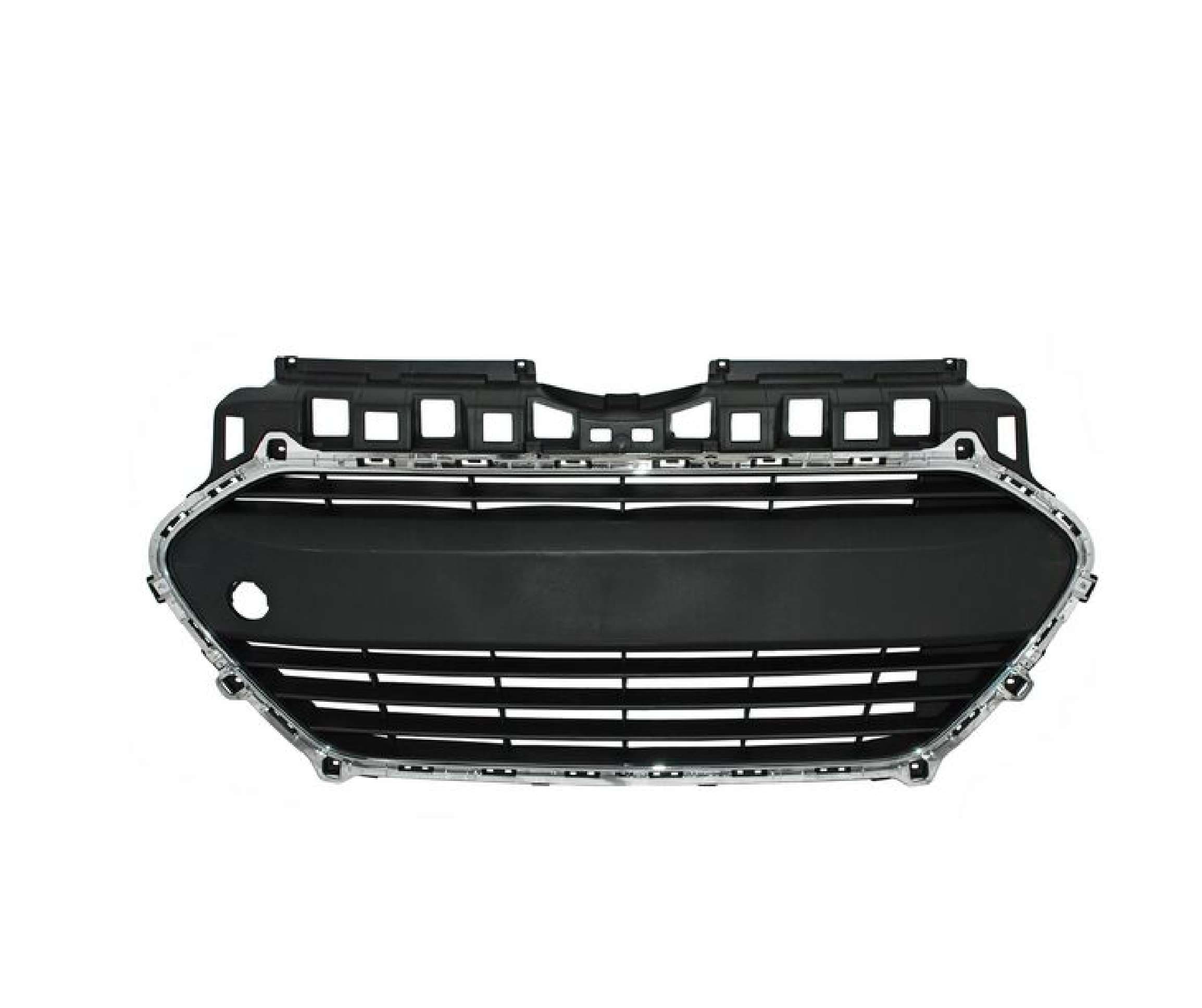 Parrilla Para Hyundai Grand I10 2015-2017 De Defensa Central Con Filo Cromado