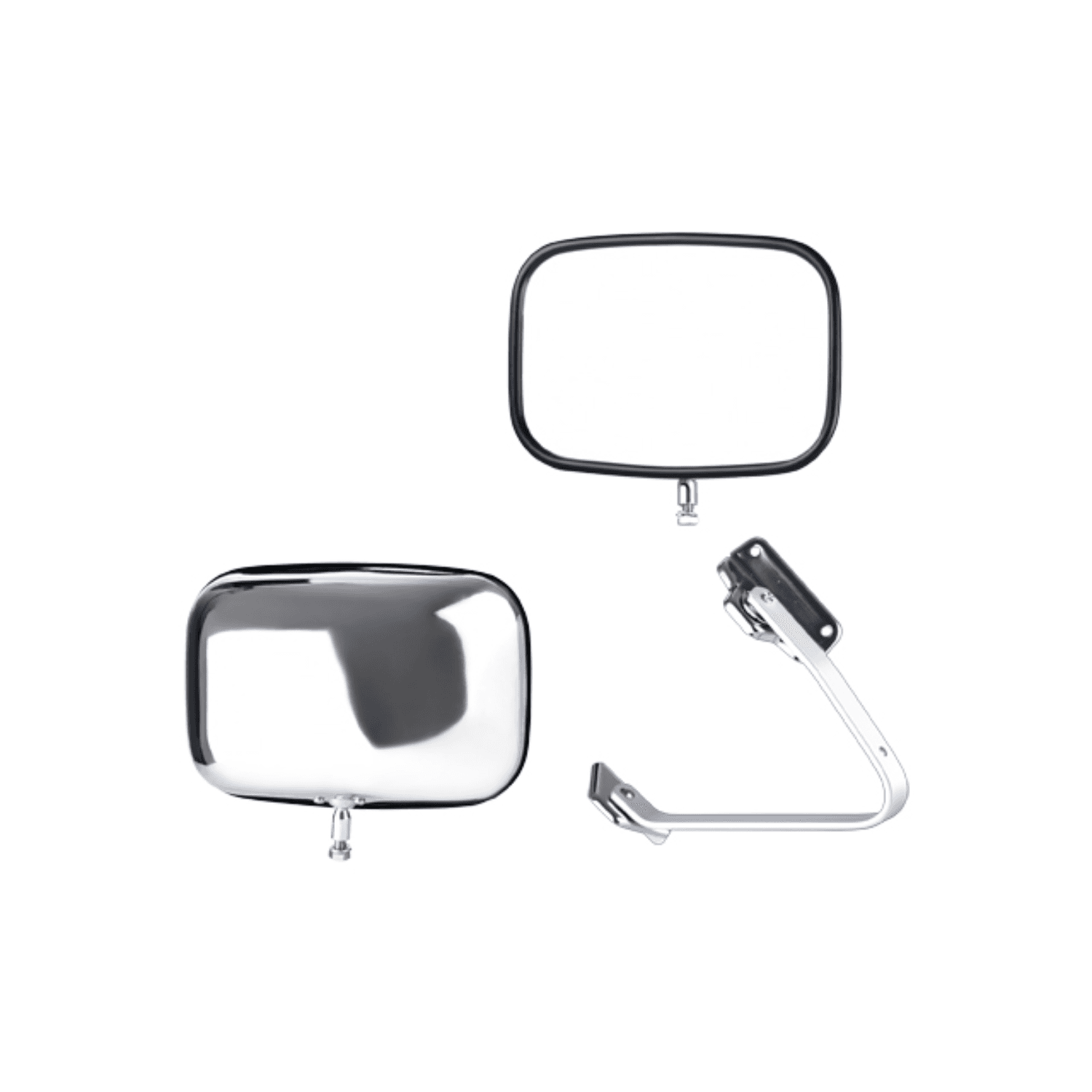 Espejo Derecho / Izquierdo Acero Inoxidable Ford F-150 Base 4.8 2P / Ford F-150 Xl 4.8 2P / Ford F-150 Xlt 4.8 2P 1987-1991