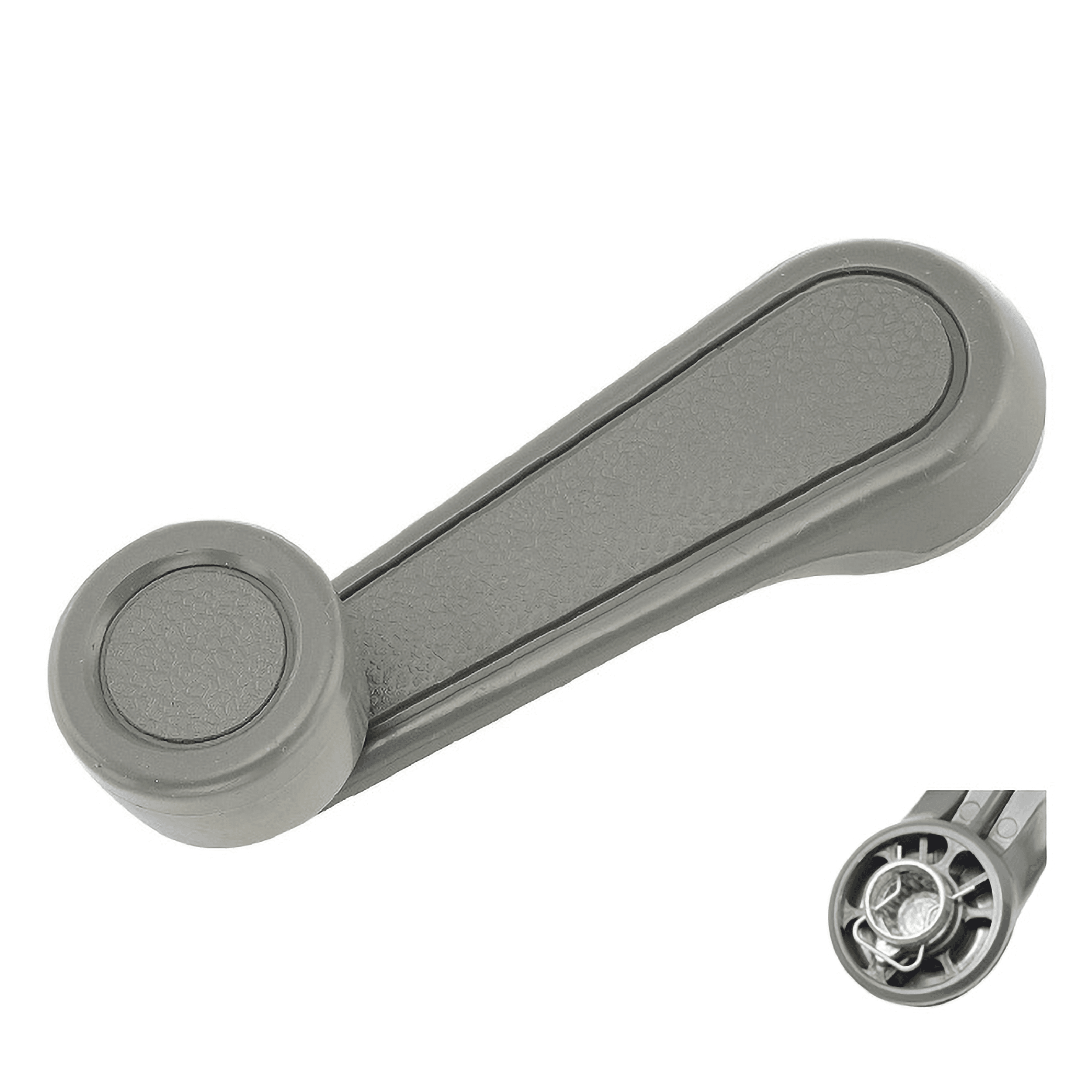 Manija De Elevar Toyota Corolla 1989-1991 Base De Zinc Perilla Gris Plastico Gris Hushan