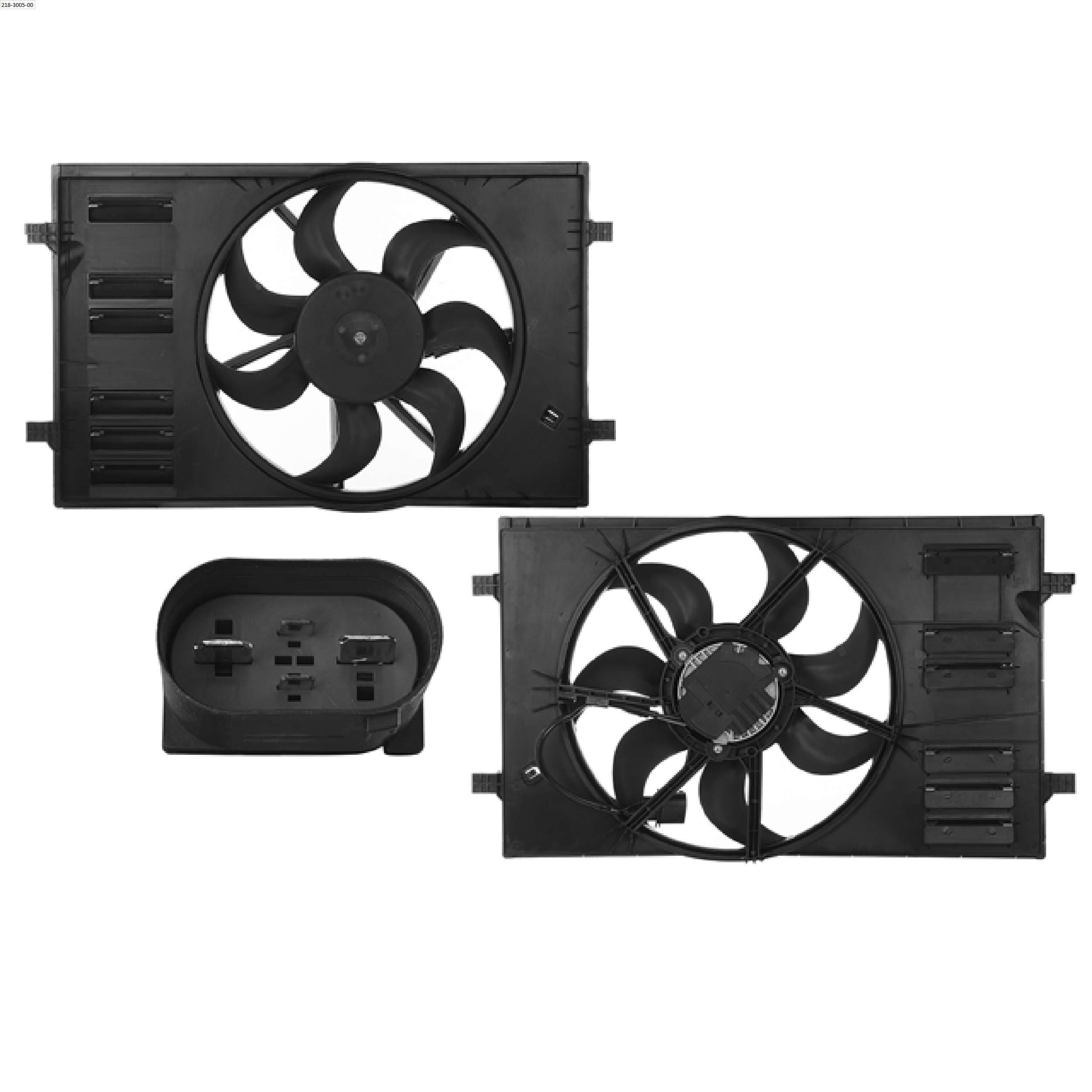Motoventilador 4 Pines Audi A3 2015-2020 / Q2 2016-2018 / Tt 2014-2018 / Seat Leon 2012-2018 / Volkswagen Golf 1.8L 2015-2020 / Golf 2.0L 2015-2020 / Passat 2014-2018 / Tiguan 2016-2019 / Touran 2015-2018