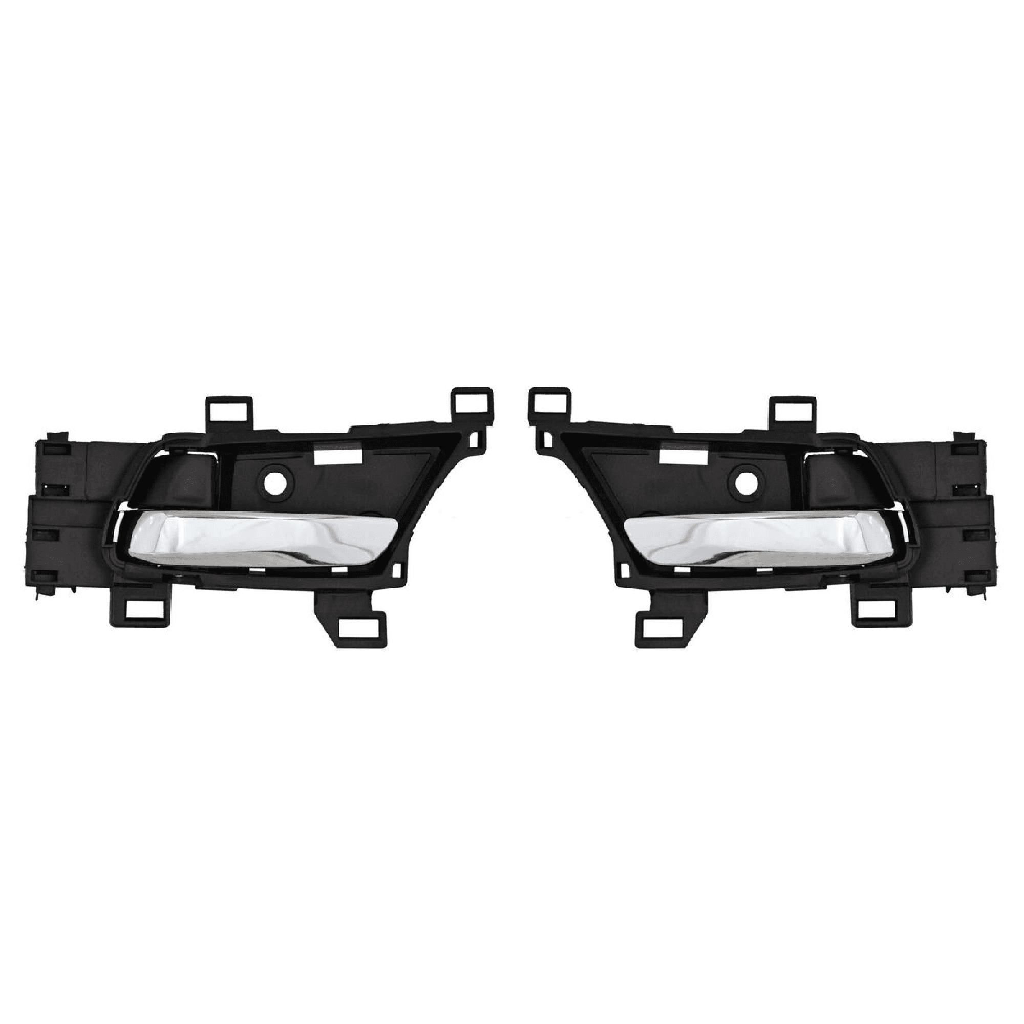 Par Manijas Interiores Honda City 2014-2017/Honda Hrv 2016-2018 Negra/ Cromo Delantera/ Trasera Plastico