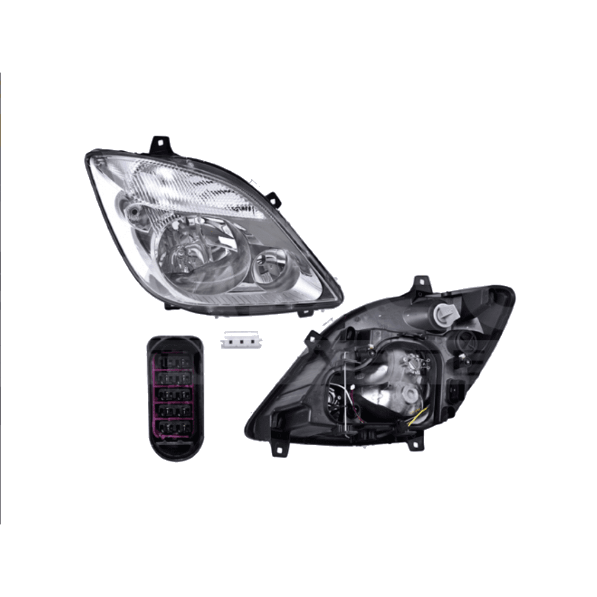 Faro Derecho Mercedes Benz Sprinter 2007-2013 Electrico Sin Faro Niebla P/9 Pines Sin Foco Depo