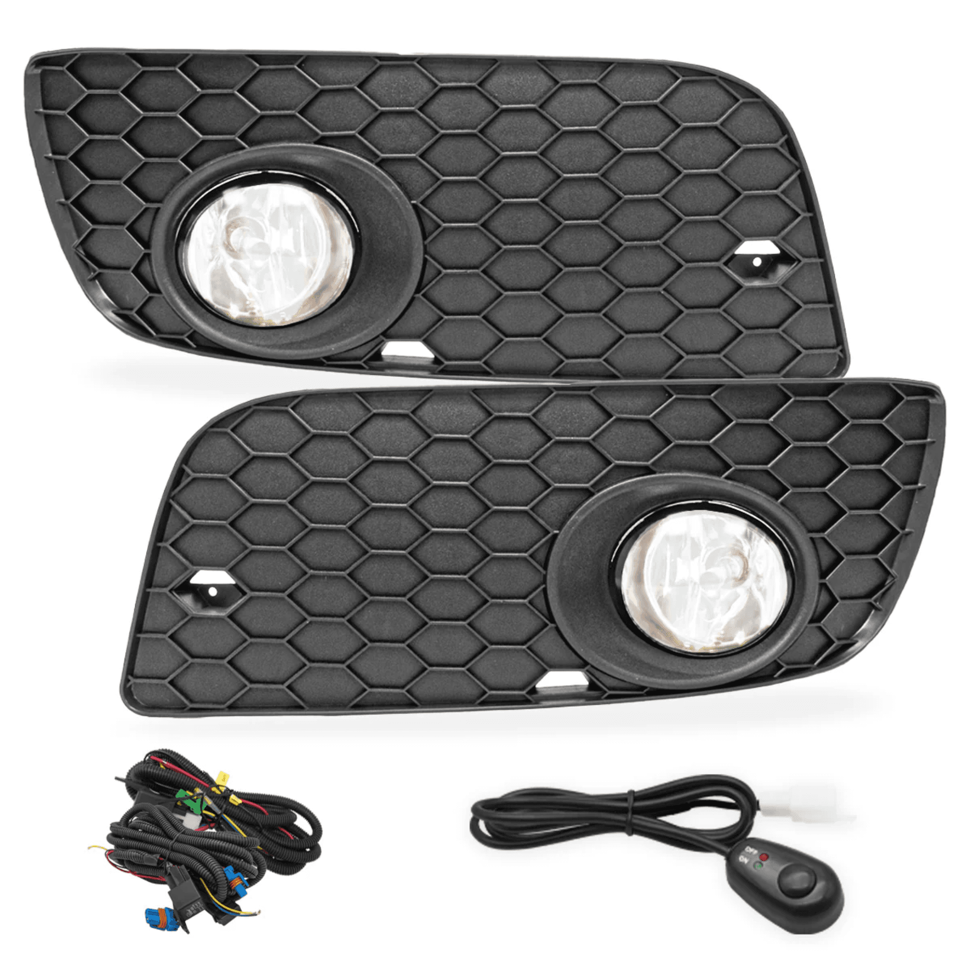 Kit faros niebla Volkswagen Bora 2006-2010 con arnes switch Universal y focos