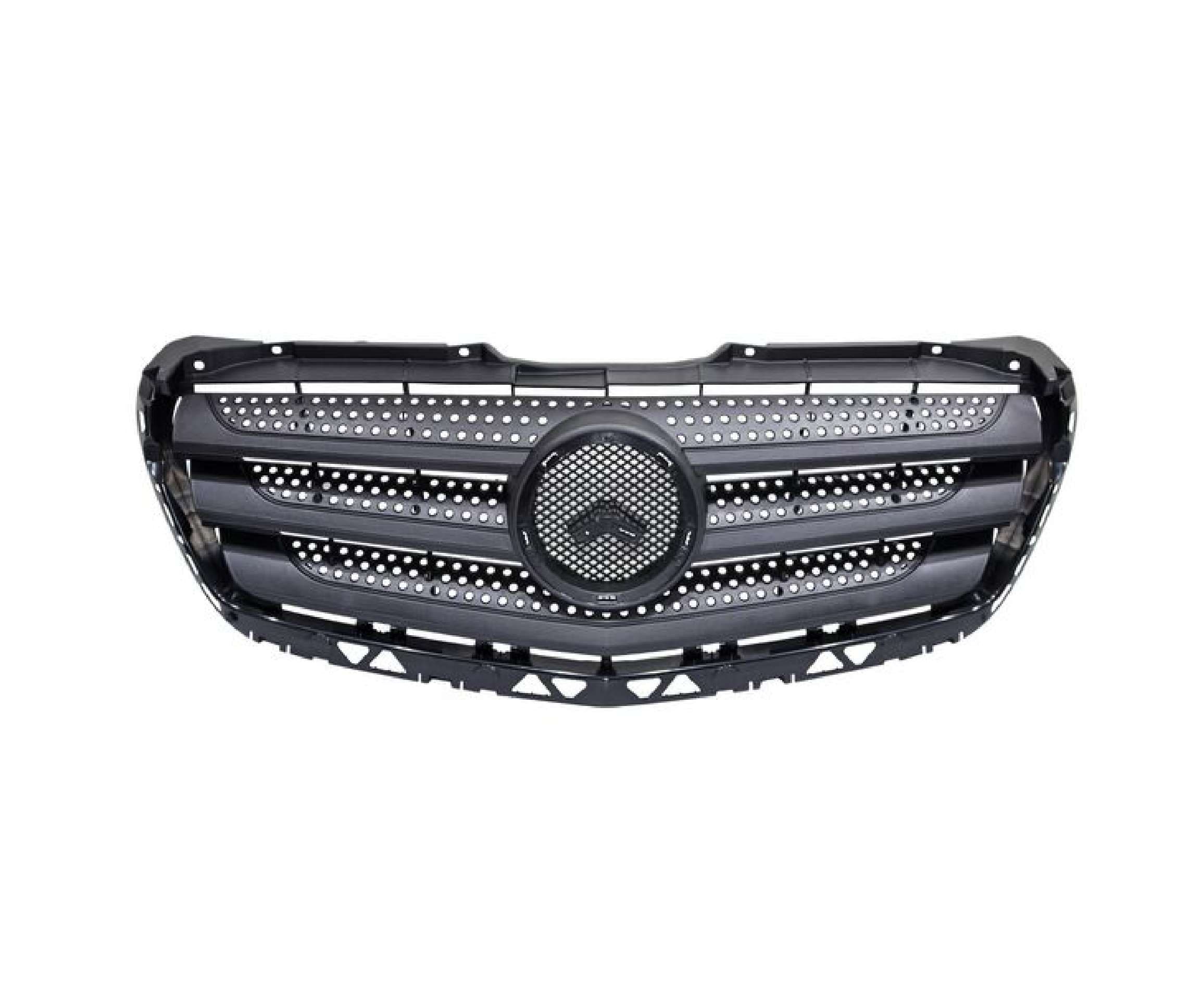 Parrilla Mercedes Benz Sprinter 2014-2018 Sin Moldura Negra Con Filos Negro