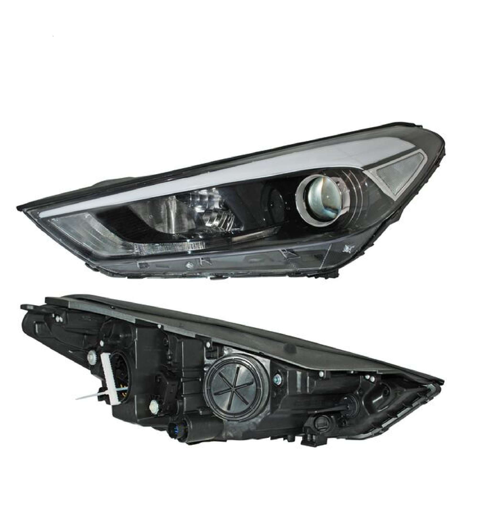 Faro Para Hyundai Tucson 2016-2018 Electrico Con Motor Izquierdo