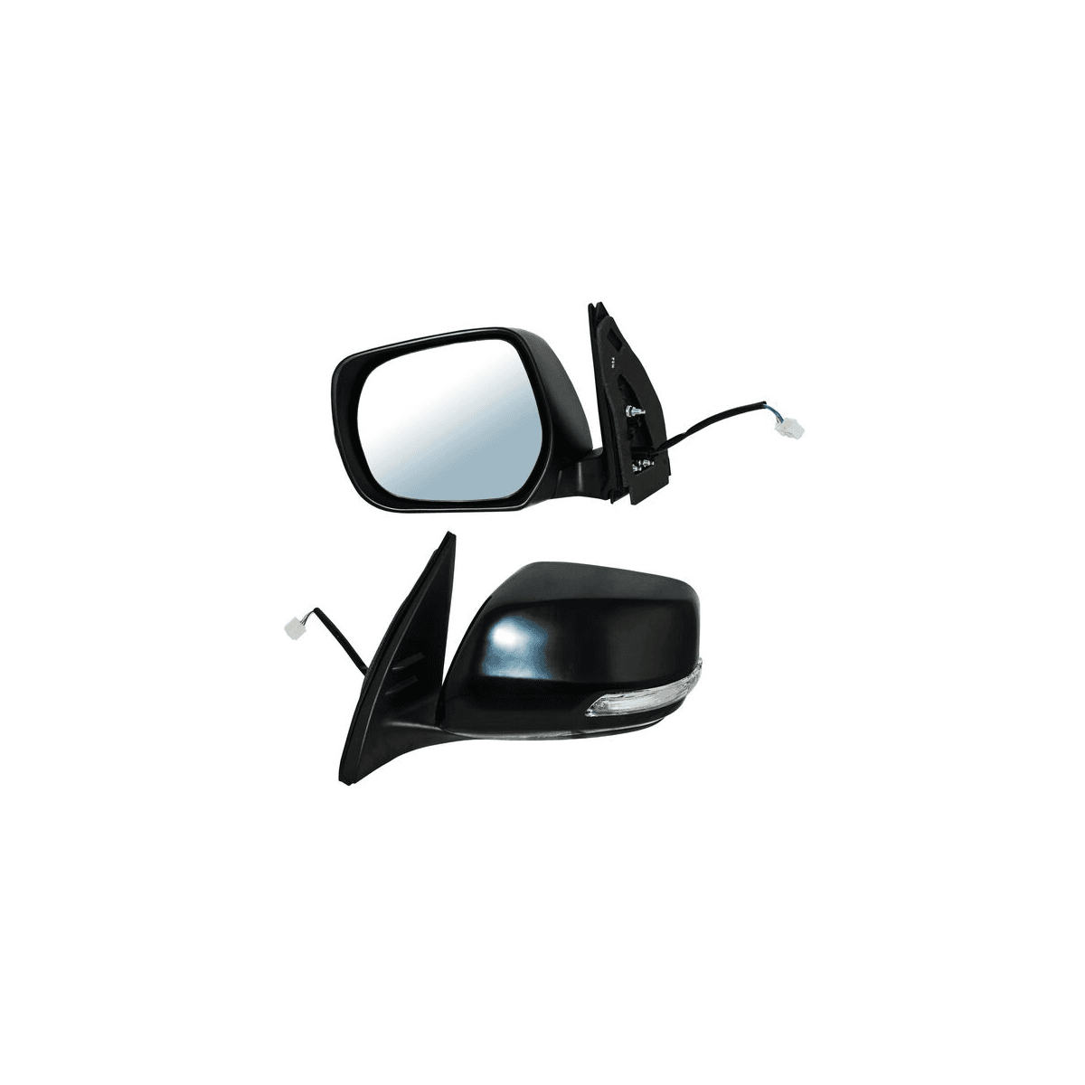 Espejo Toyota Land Crusier 2016-2019 Electrico Para Pintar Con Direccional Autoabatible Con Desempañante Izquierdo