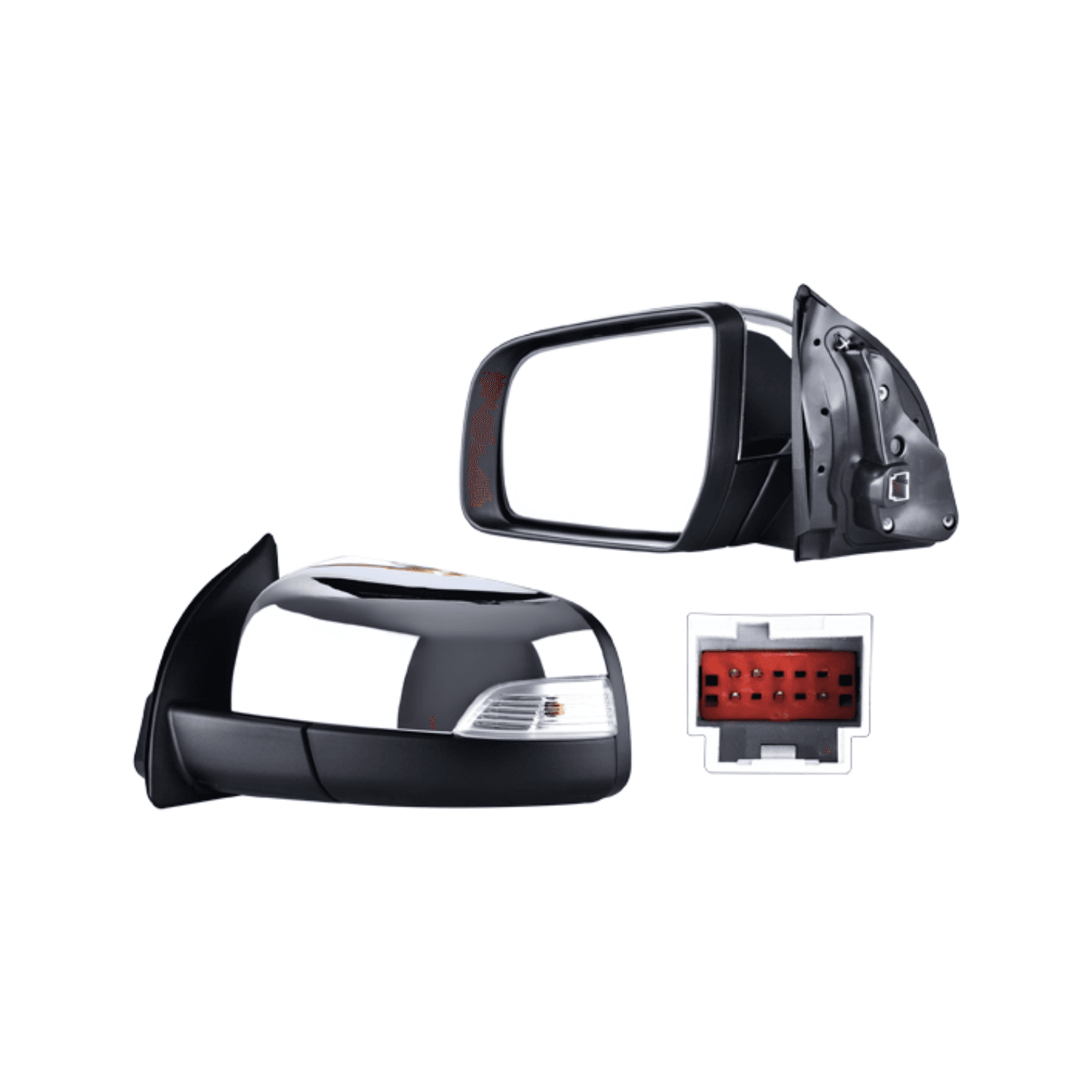 Espejo Izquierdo 5 Pines / Cromado 5 Pines Ford Ranger Lariar 2.3 4P / Ford Ranger Xlt 2.3 4P / Ford Ranger Lariar 2.5 4P / Ford Ranger Xlt 2.5 4P 2013-2020