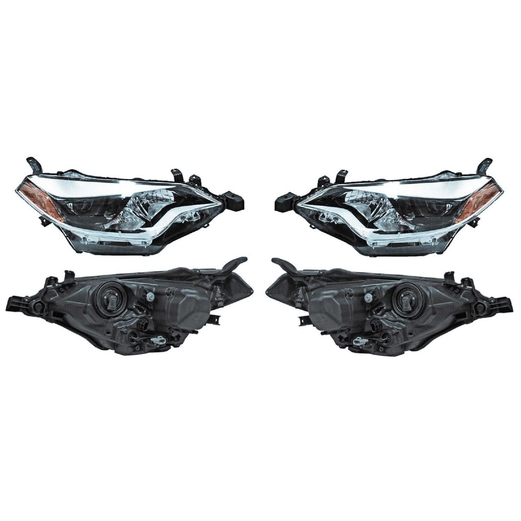 Par Faros Toyota Corolla 2014-2016 Con Focos