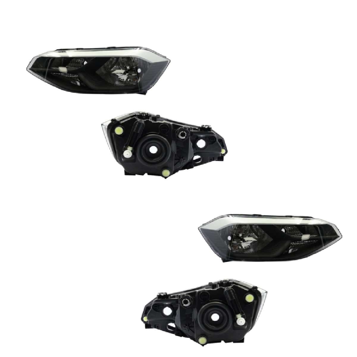 Par Faros Volkswagen PASSAT 2006-2011 Fondo Cromado