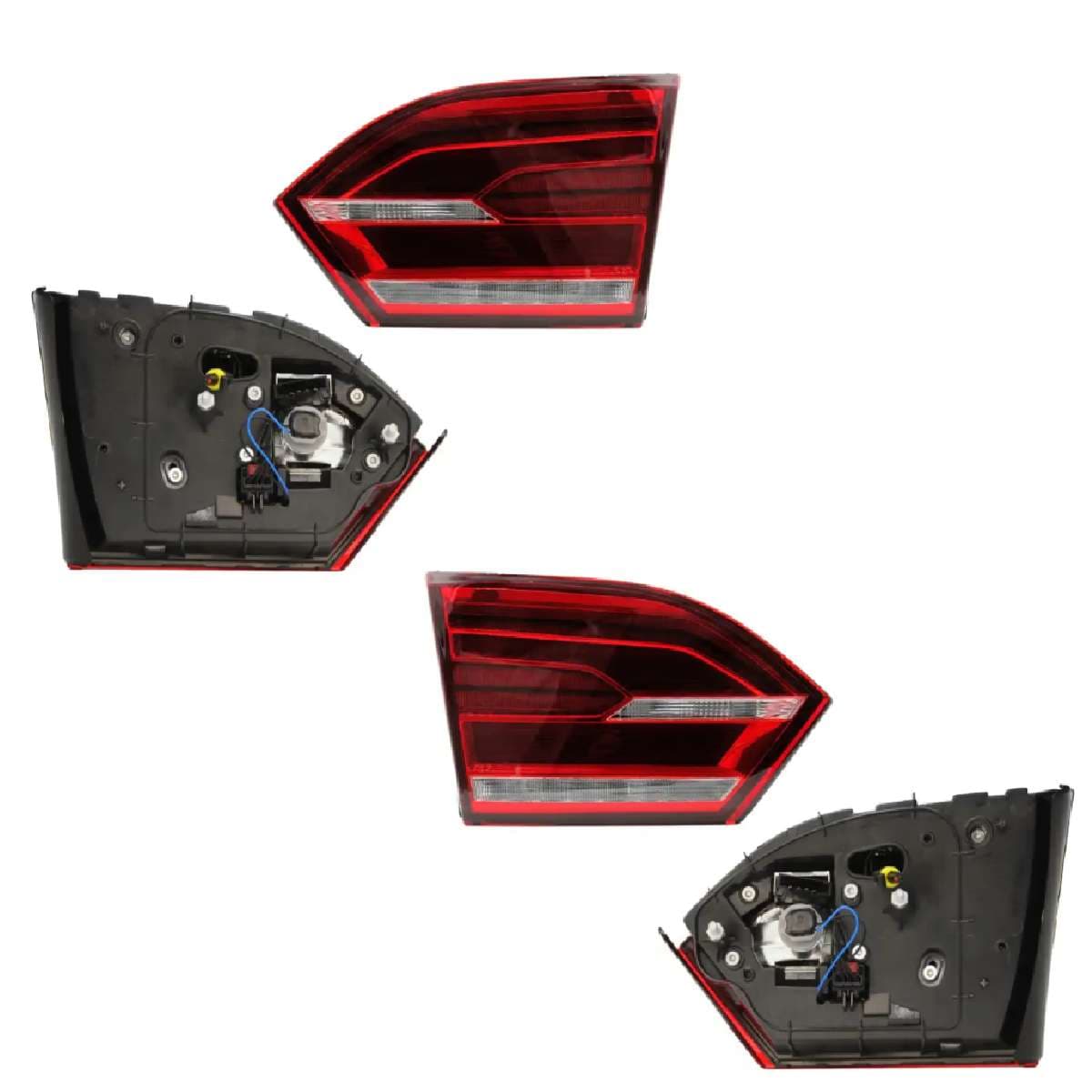 Par Calaveras Interior Volkswagen Jetta A6 Gli 2010-2014 Con Led Sin Arnés Clara Rojo/Blanco