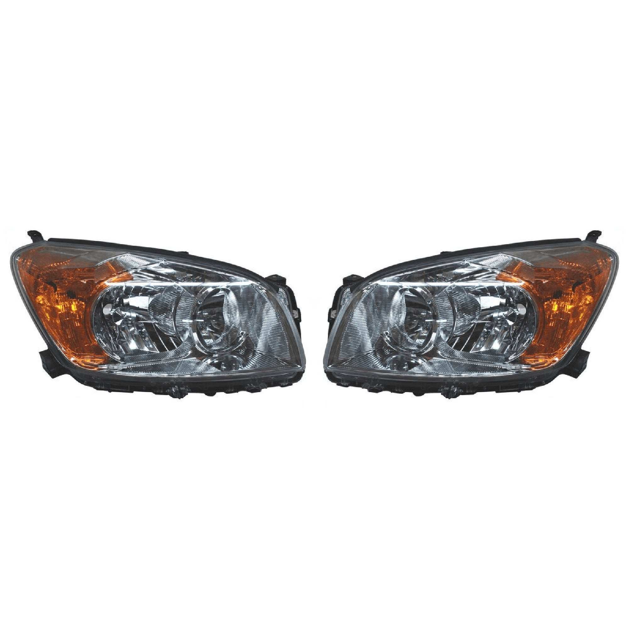 Par Faros Toyota Rav4 2009-2013 Fondo Cromado
