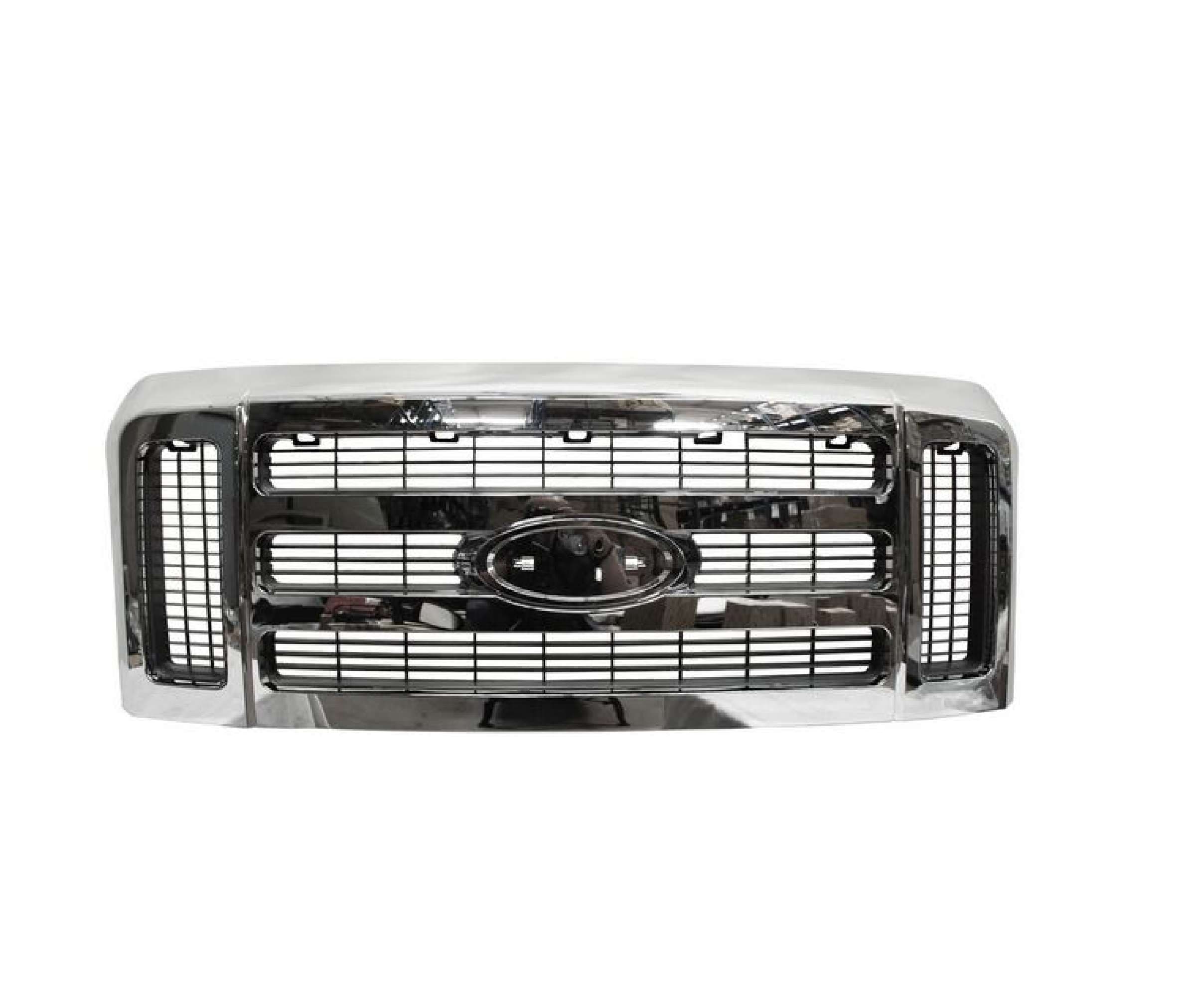 Parrilla Ford Super Duty 2008-2010 Pat Usa Cromada Sin Letras Completa