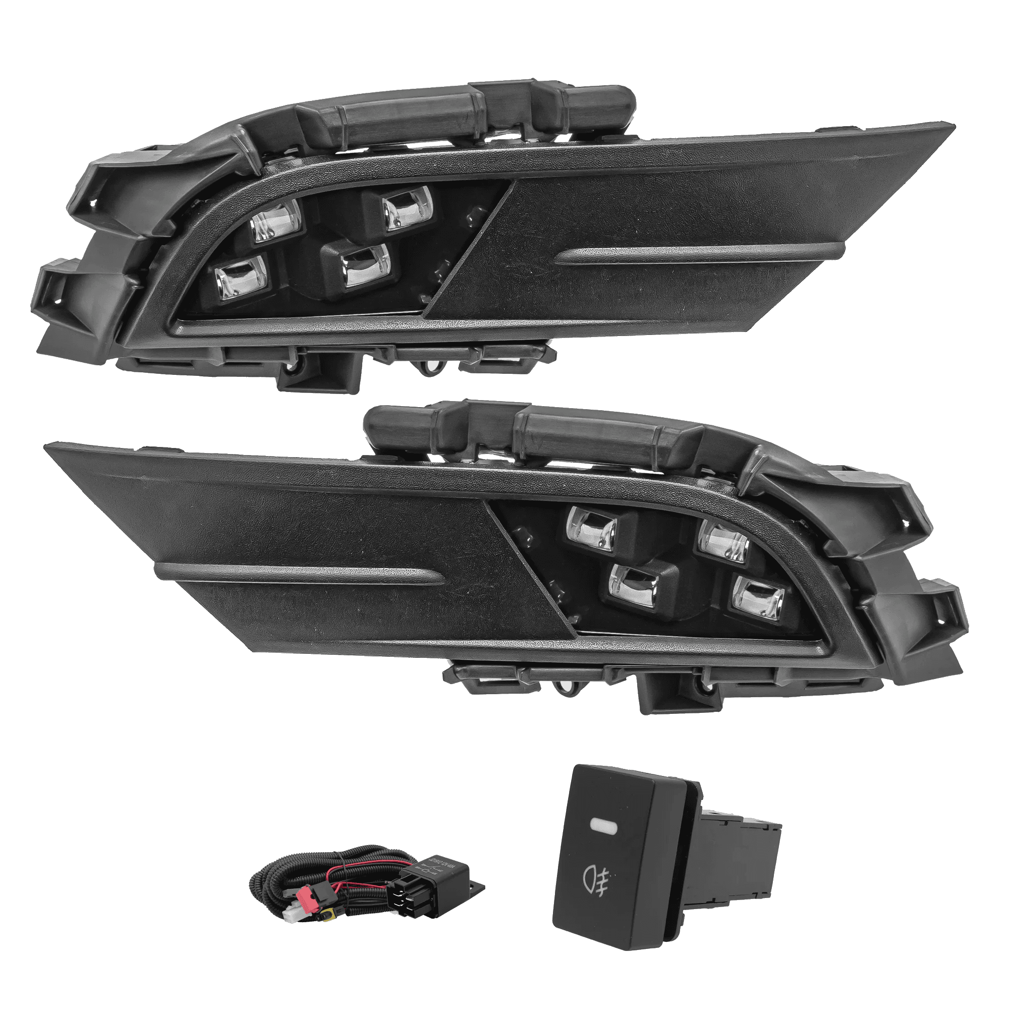 Kit faros niebla LED Volkswagen Jetta 2015-2018 con arnes y switch Universal