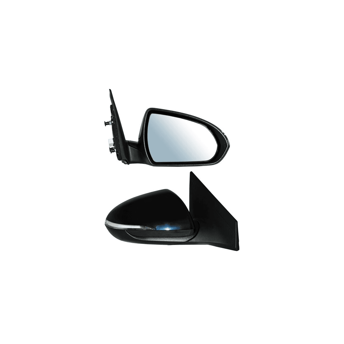 Espejo Para Hyundai Elantra 2017-2018 Electrico Con Direccional Con Sensor Punto Ciego Con Desempañante 12 Pines Derecho
