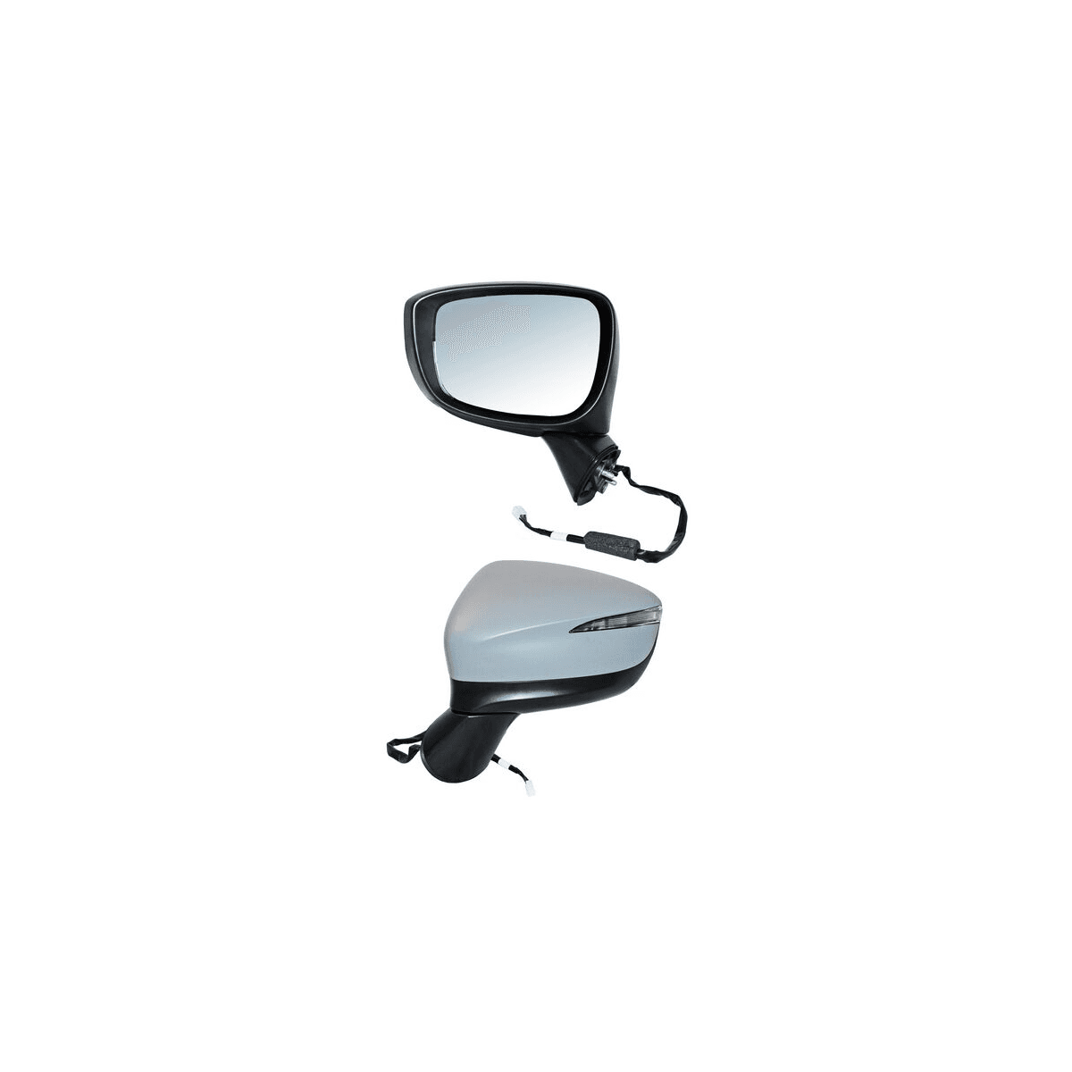 Espejo Mazda Cx5 2016-2018 Electrico Con Desempañante Con Direccional Autoabatible Para Pintar 8 Pines Izquierdo