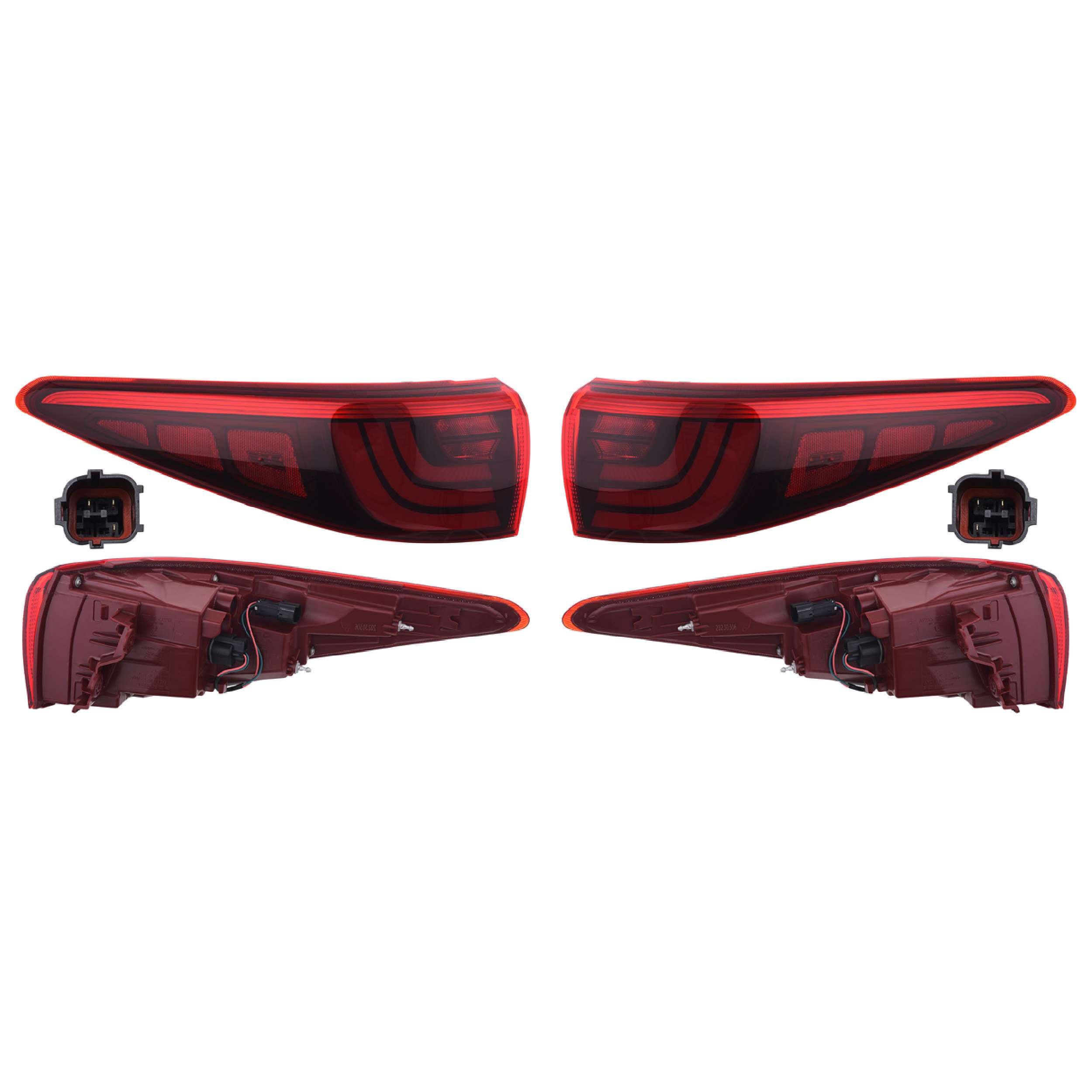 Par Calaveras Exteriores Full Leds Para Kia Sportage 2016-2018 Depo