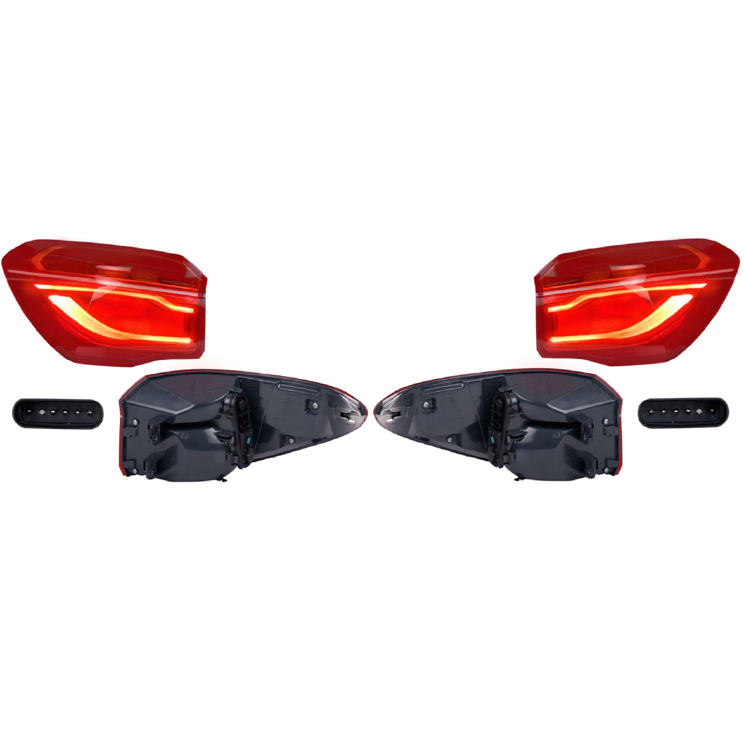 Par Calaveras Exteriores Leds Bmw X1 2016-2019 Depo