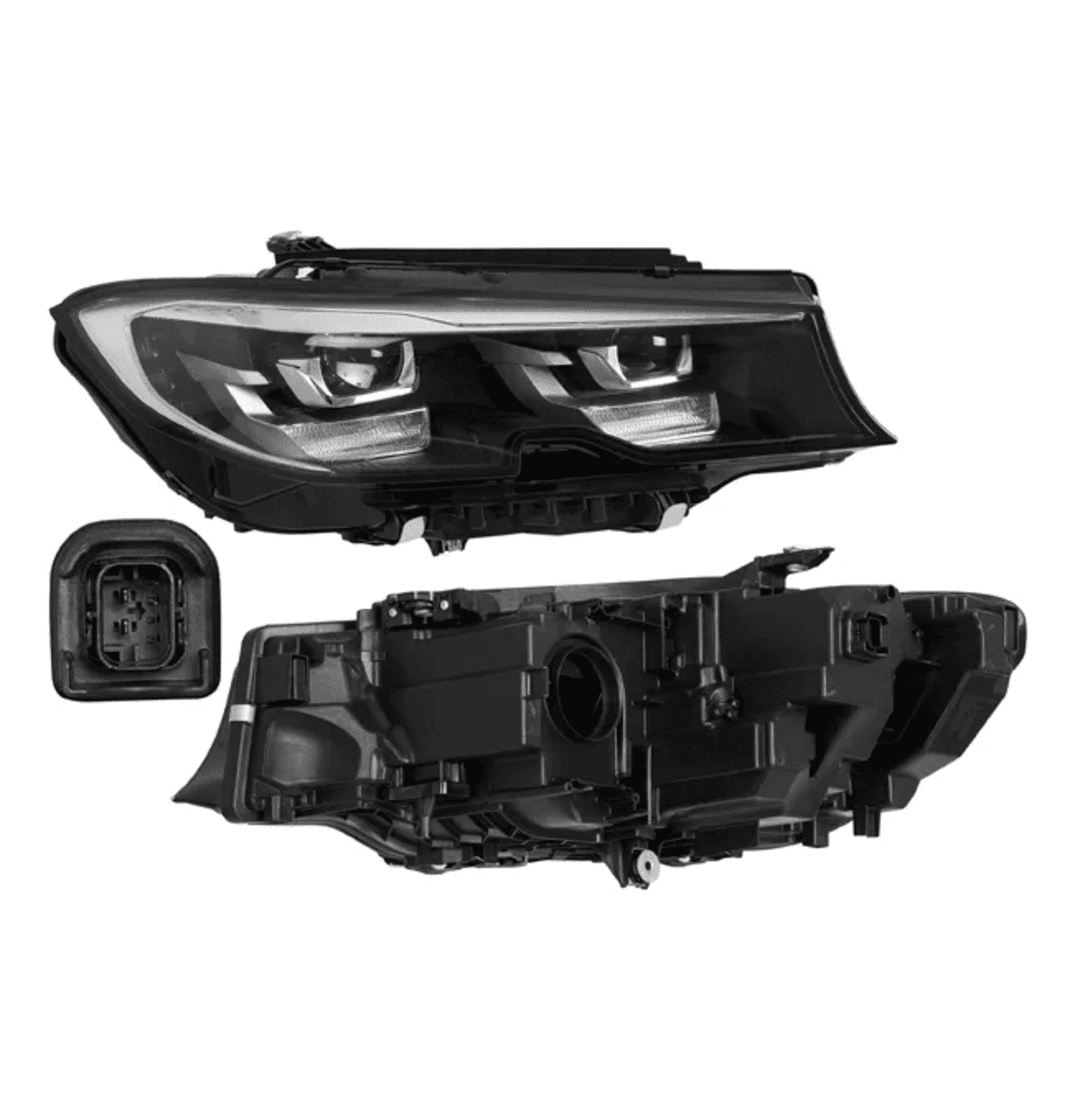 Faro Derecho Bmw Serie 3 Sport 2019-2022 Electrico Con Motor Leds Depo