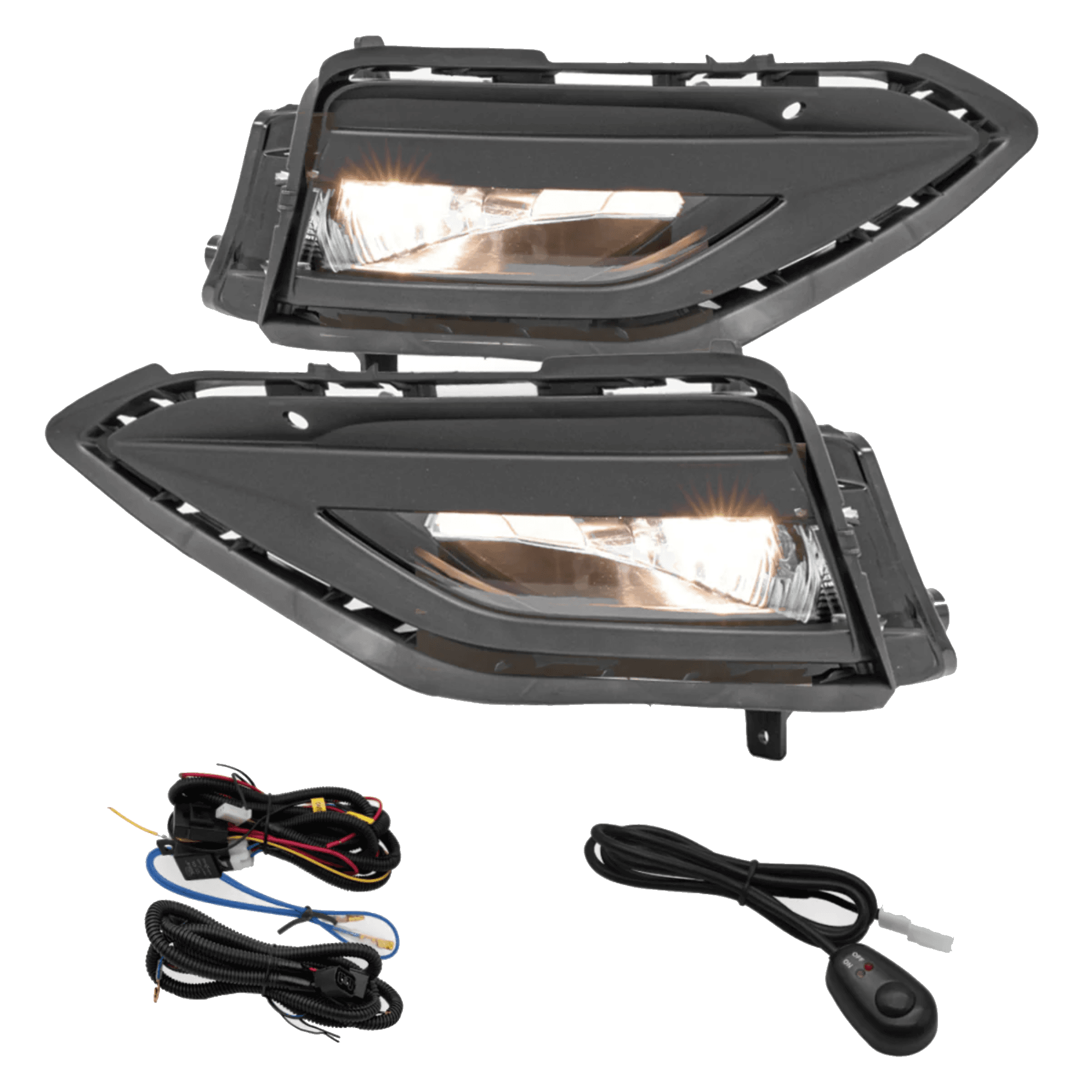 Kit faros niebla Volkswagen Jetta 2019-2021 con arnes switch Universal con Focos