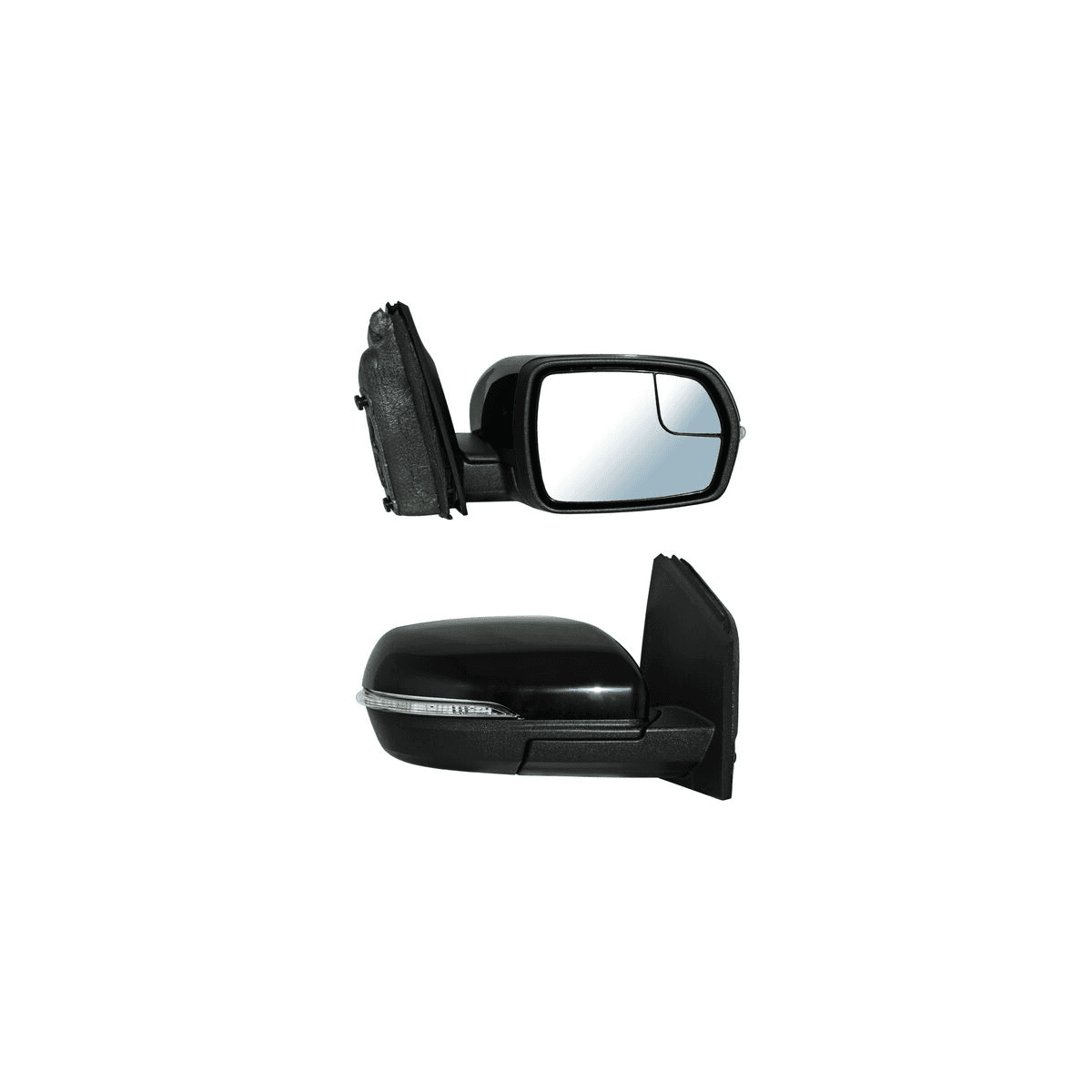 Espejo Ford Edge 2015-2019 Electrico Para Pintar Con Luz Inferior Con Direccional Con Desempañante Con Punto Ciego 7 Pines Derecho