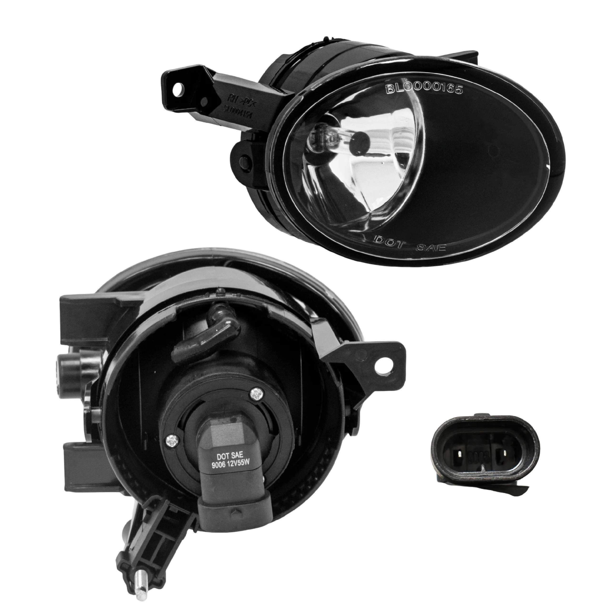 Faro niebla derecho Volkswagen Jetta 2011-2014/Tiguan 2011-2013/Golf 2009-2012/Touareg 2012-2013/Caddy 2014-2015/Beetle 2018-2019 incluye foco