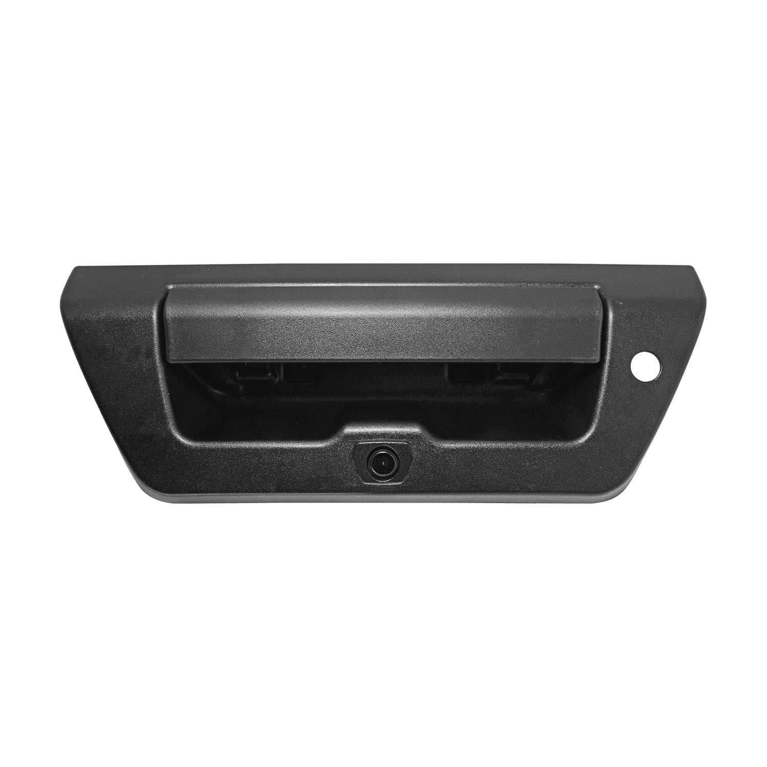 Manija De Tapa Ford F-150 2015-2017 Con Hoyo Para Luz Led Con Camara Integrada C/Cableado P/Adaptar 8Mts Corrugada Negra Plastico Tapa Caja Trasera Hushan