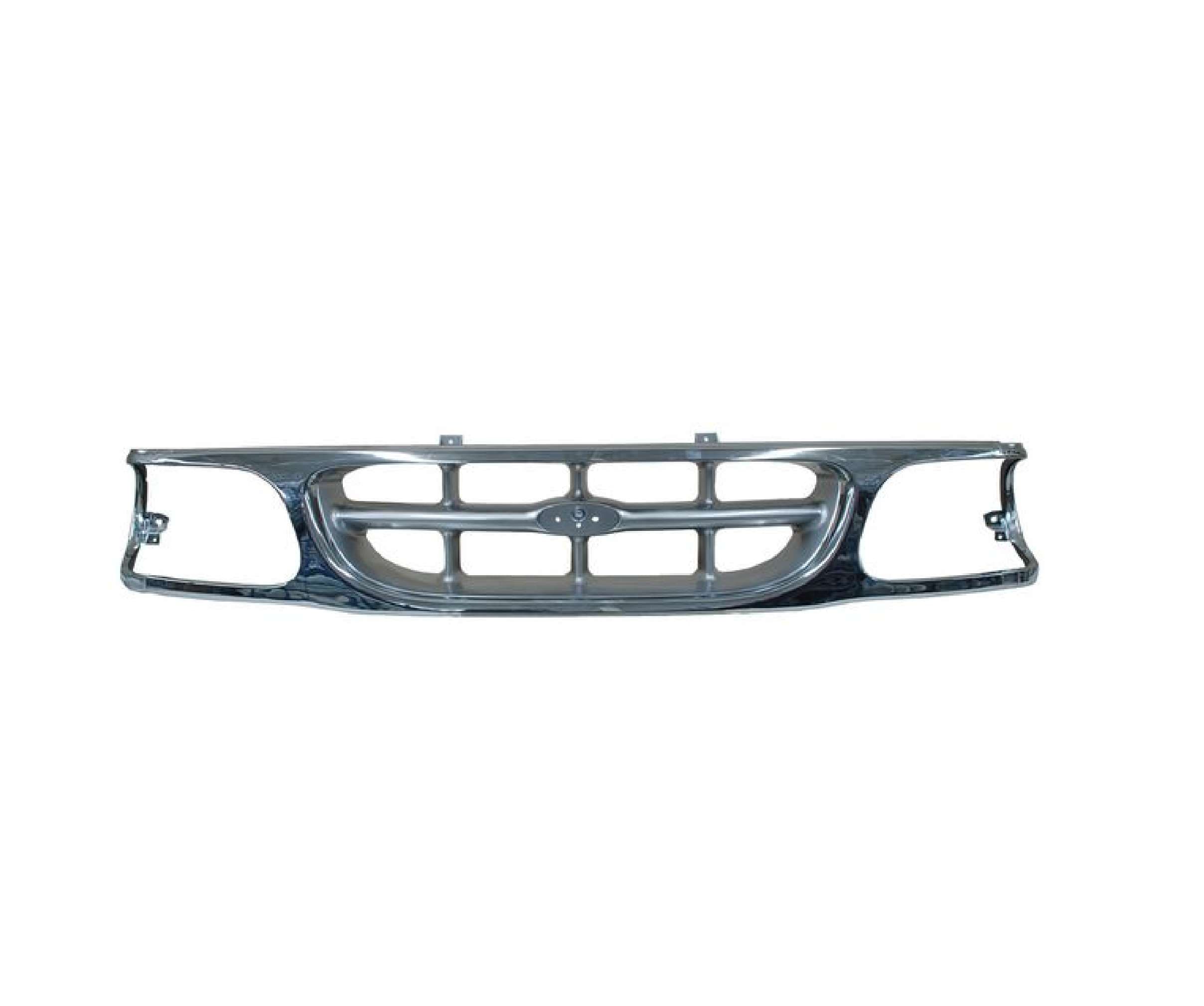 Parrilla Ford Explorer 1995-2001 Cromada/ Gris Con Moldura Faro