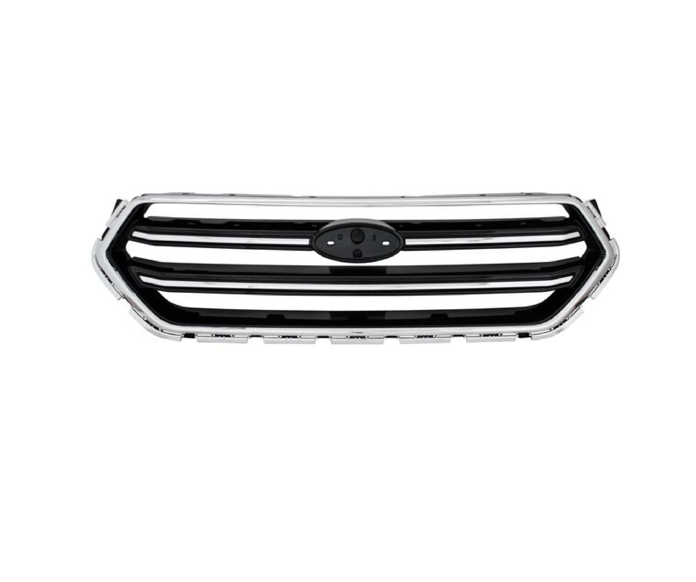 Parrilla Ford Escape 2017-2019 Negra Con Filo Cromado