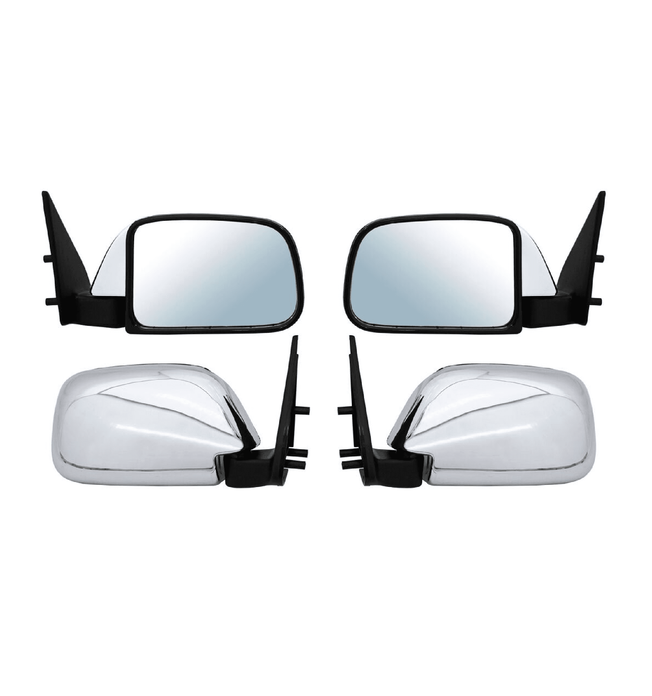 Par Espejos Toyota Pickup 4Wd Sr5/ Dlx/ Base 1989-1995 Sin Control Cromada