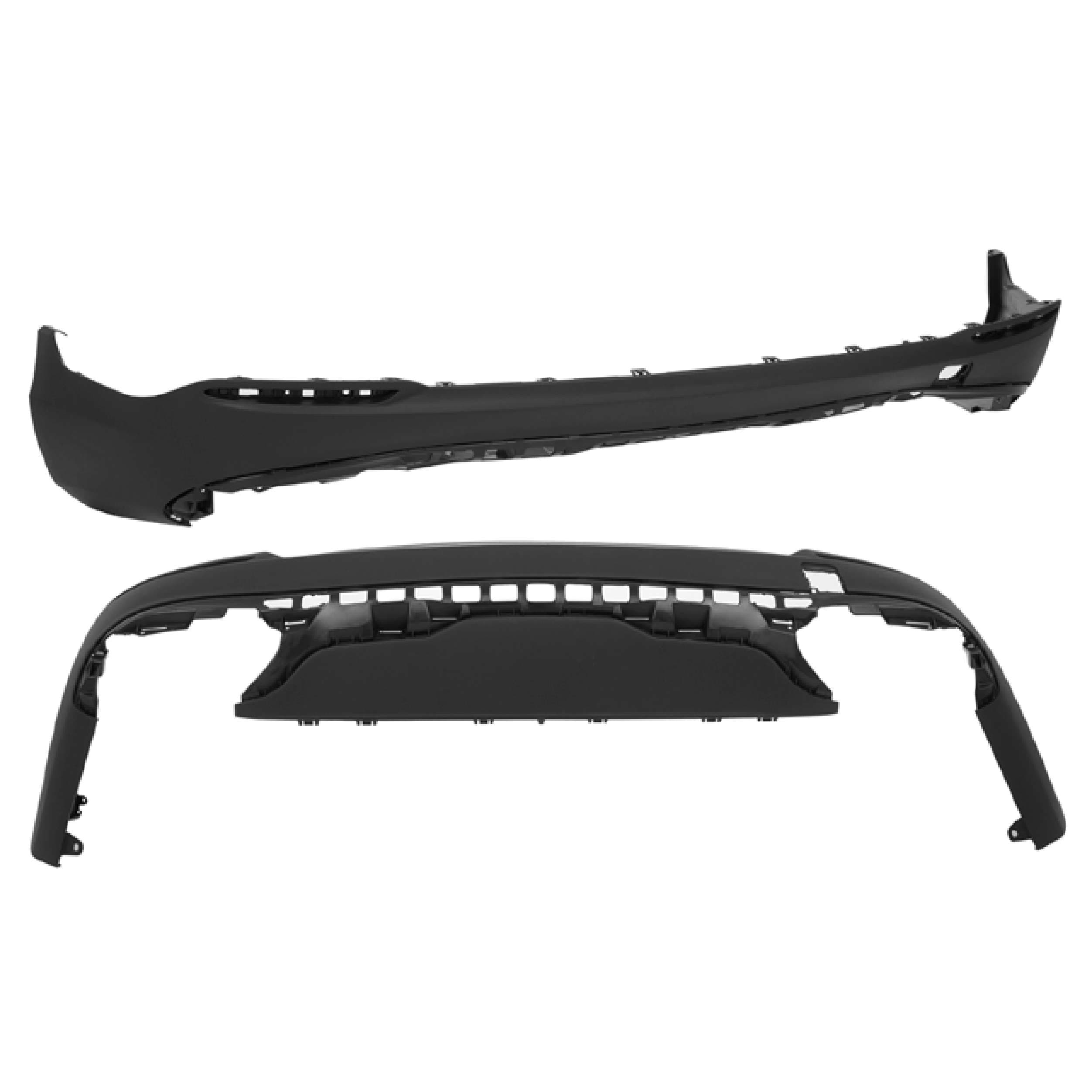 Facia Trasera Inferior Corrugada Mercedes Benz Glc H-Back / Mercedes Benz Glc300 H-Back 2016-2019 Oer