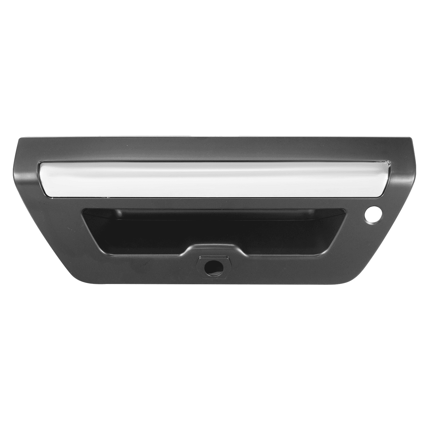 Manija De Tapa Ford Lobo Platinum 2018-2020 Con Hoyo Para Camara Con Hoyo Para Led Lisa Cromada/Negra Plastico Hushan