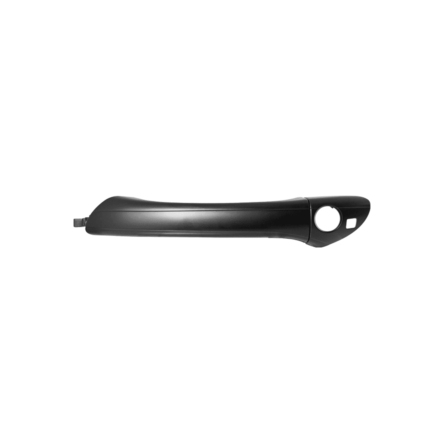 Manija Exterior Mercedes-Benz Clase-C 2000-2007 Con Hoyo Para Llave/Con Hoyo Para Sensor Lisa Negra Plastico Izquierdo Delantera Hushan