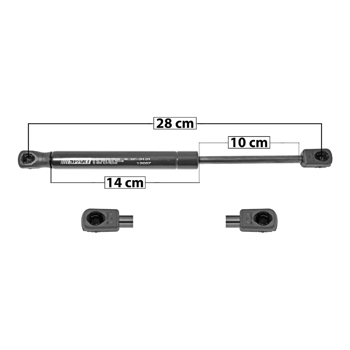 Amortiguador Cajuela Mercedes-Benz Slk 280 2006-2008 280 Mc Slk 350 28 14 10 Entrada Tipo 9 Entrada 2 Tipo 9 570 128.41 58.25 510 114.65 52 Spart Tur Derecha/Izquierda Spart