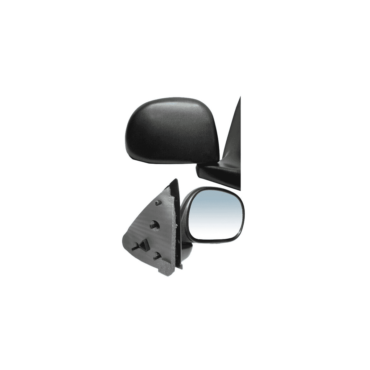 Espejo Ford Lobo Xl 1997-2009/ F150/ 250/ Lightning/ Lariat/ Harley/ King Ranch/ Base/ Xl/ Xlt 2004-2009 Sin Control Negro Derecho