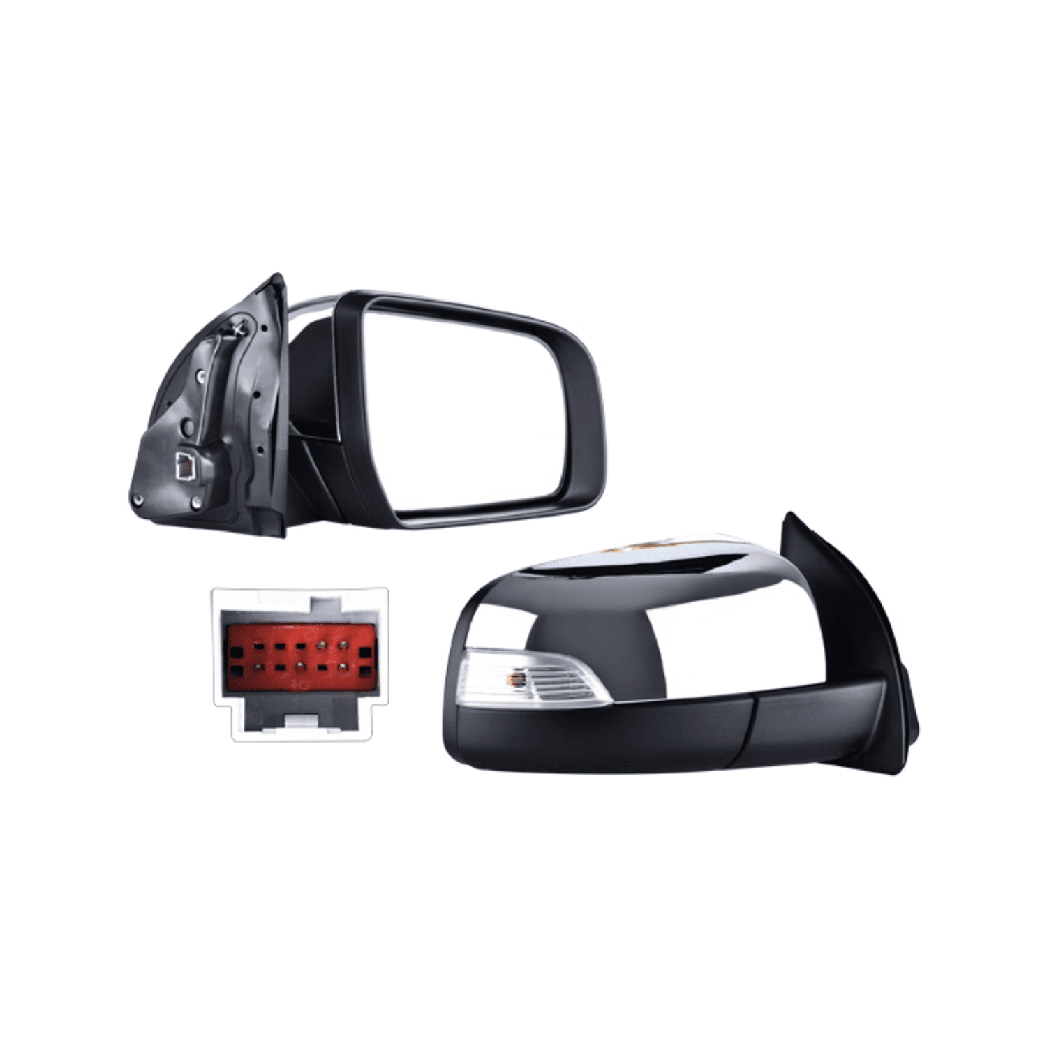 Espejo Derecho 5 Pines / Cromado 5 Pines Ford Ranger Lariar 2.3 4P / Ford Ranger Xlt 2.3 4P / Ford Ranger Lariar 2.5 4P / Ford Ranger Xlt 2.5 4P 2013-2020