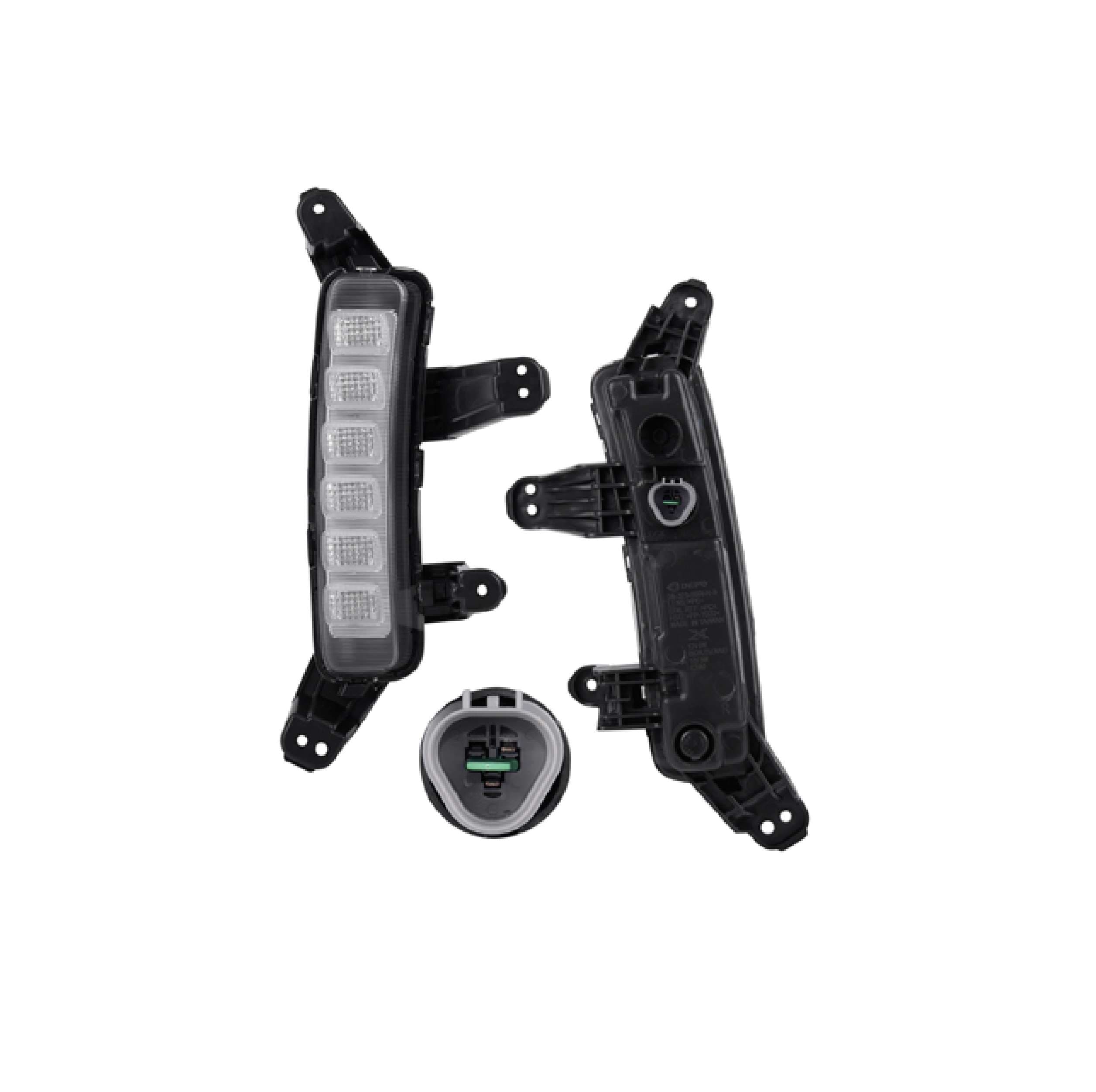 Cuarto Frontal Con Luz De Dia Derecho P/Hyundai Santa Fe 2018-2019 Depo